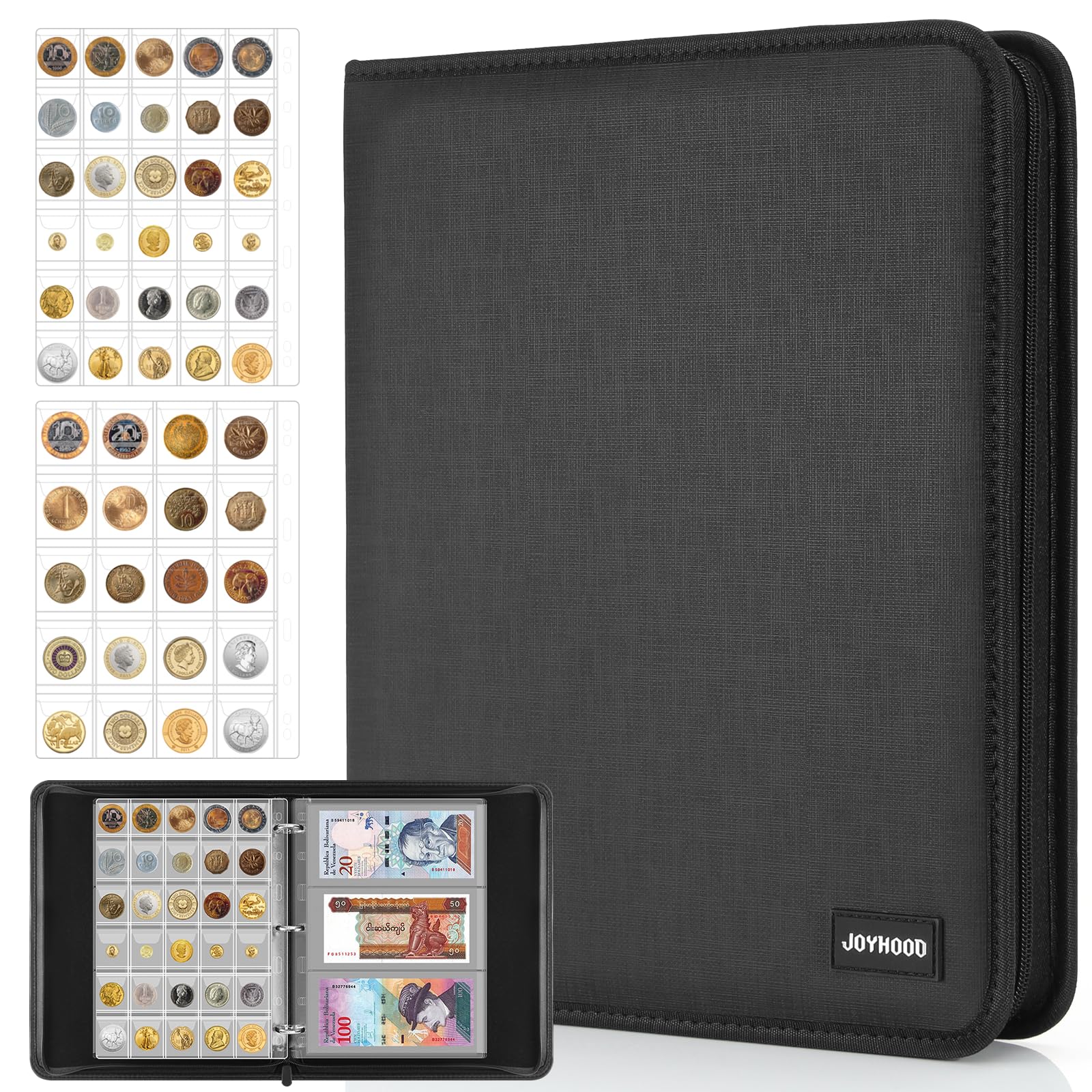 Joyhood Portamonete Raccoglitore per 400 Monete