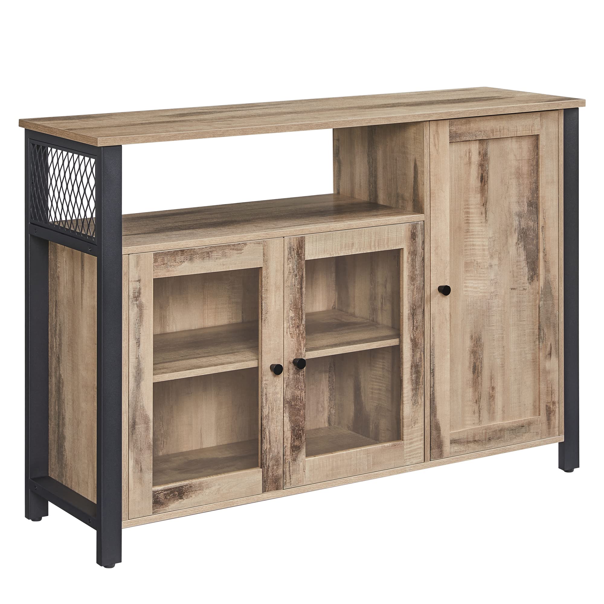 Vasagle Credenza Mobile Contenitore 3 Ante 33x110x75cm
