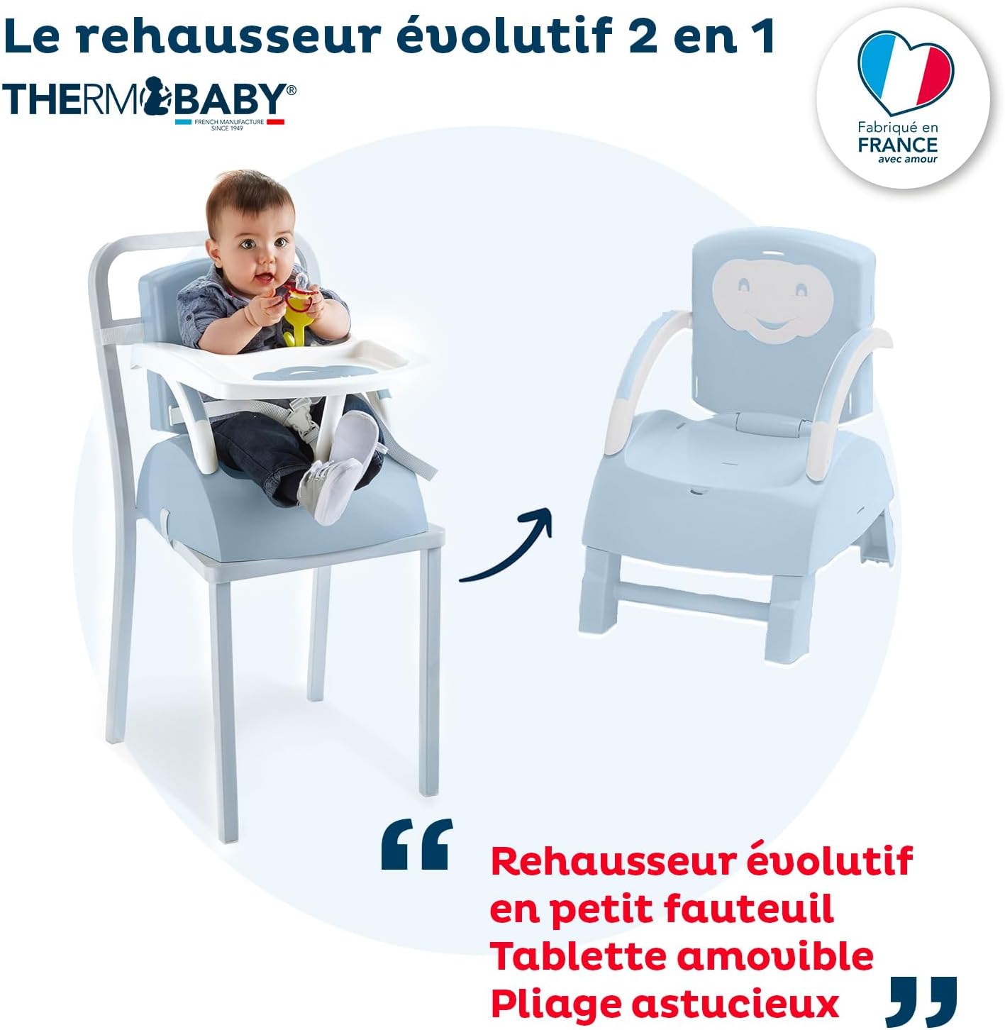 THERMOBABY Booster sedia - Fiore blu - immagine 2