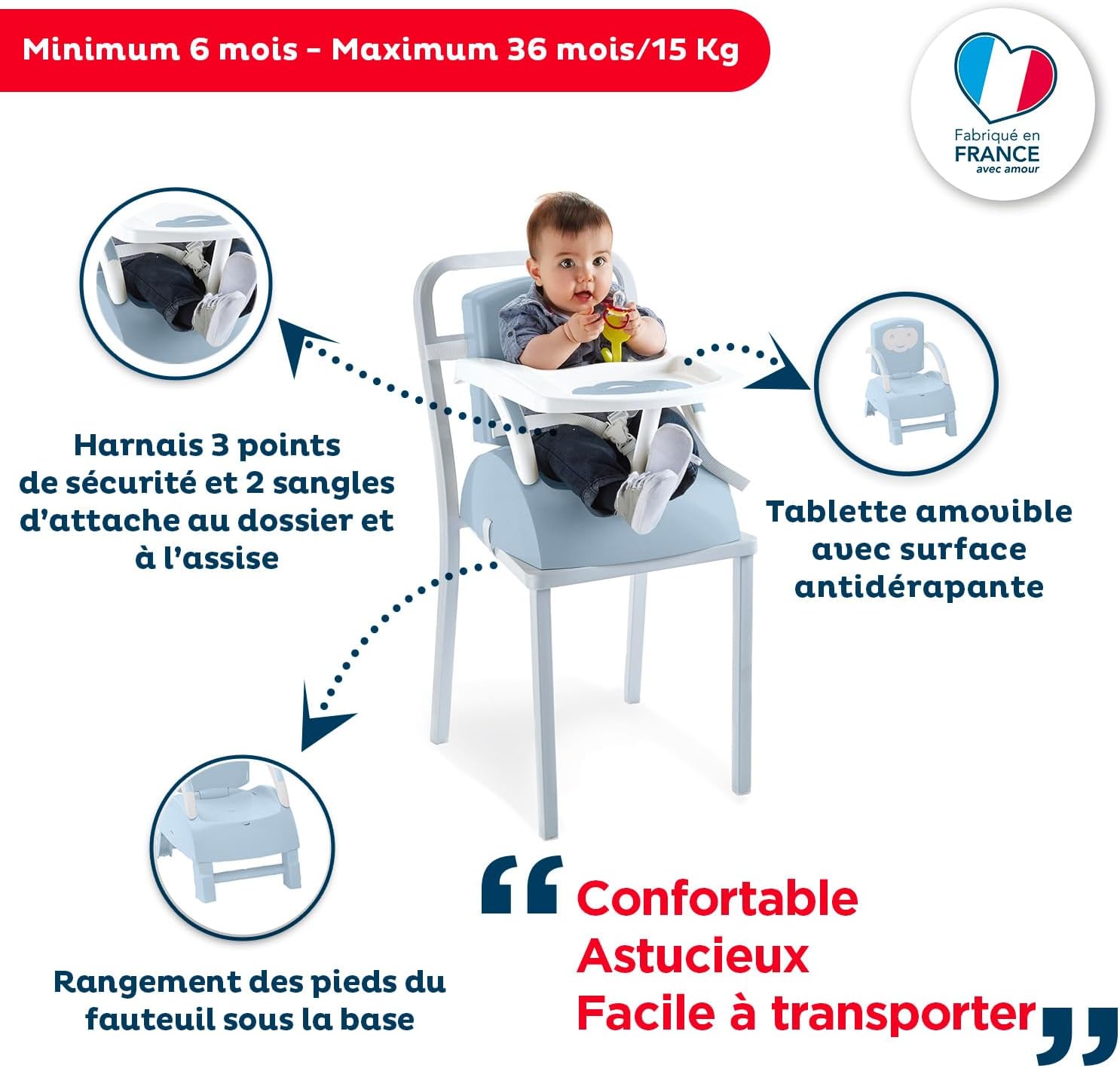 THERMOBABY Booster sedia - Fiore blu - immagine 4