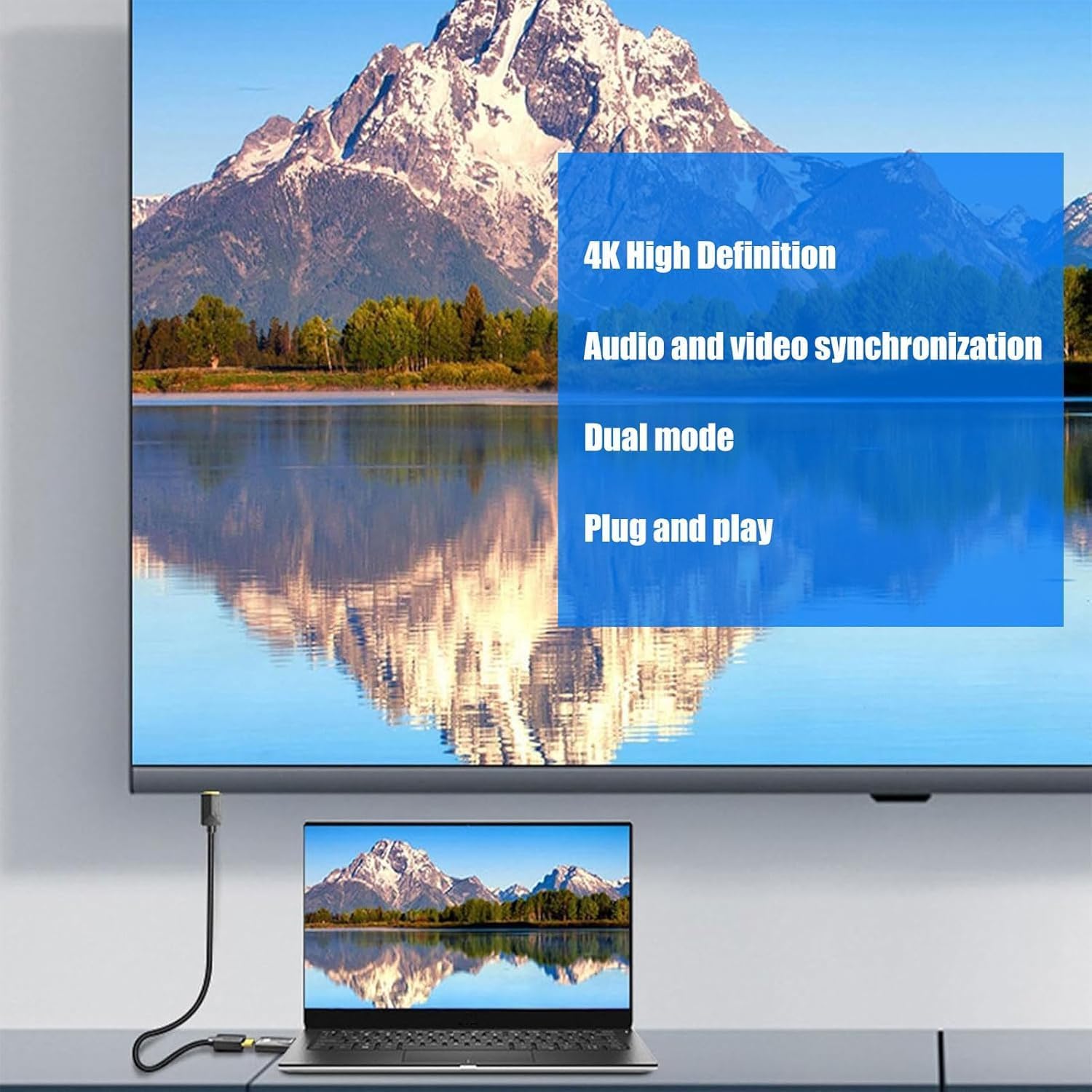 Adattatore DisplayPort a HDMI 4K (4 Pezzi) - immagine 5