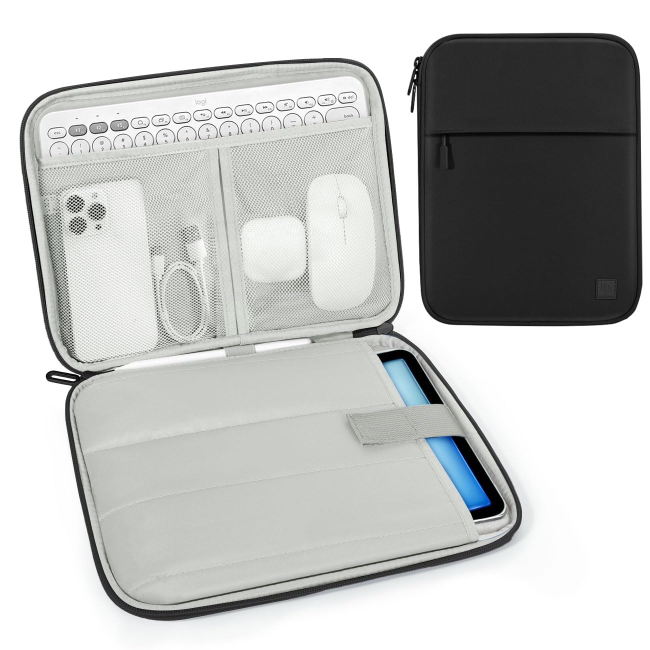 Dadanism Borsa per Tablet 9-11 Pollici, Nero