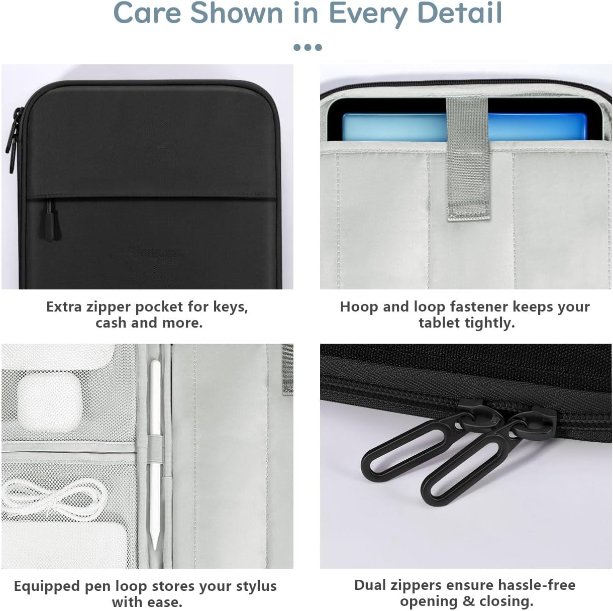 Dadanism Borsa per Tablet 9-11 Pollici, Nero - immagine 5