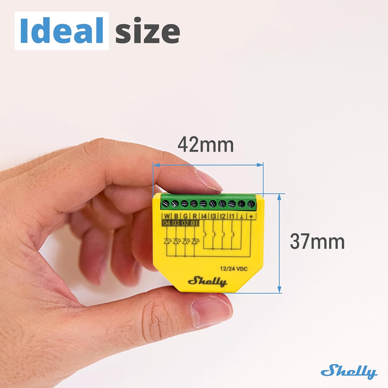 Shelly Plus RGBW PM - Modulo Controllo LED Wi-Fi & Bluetooth - immagine 2