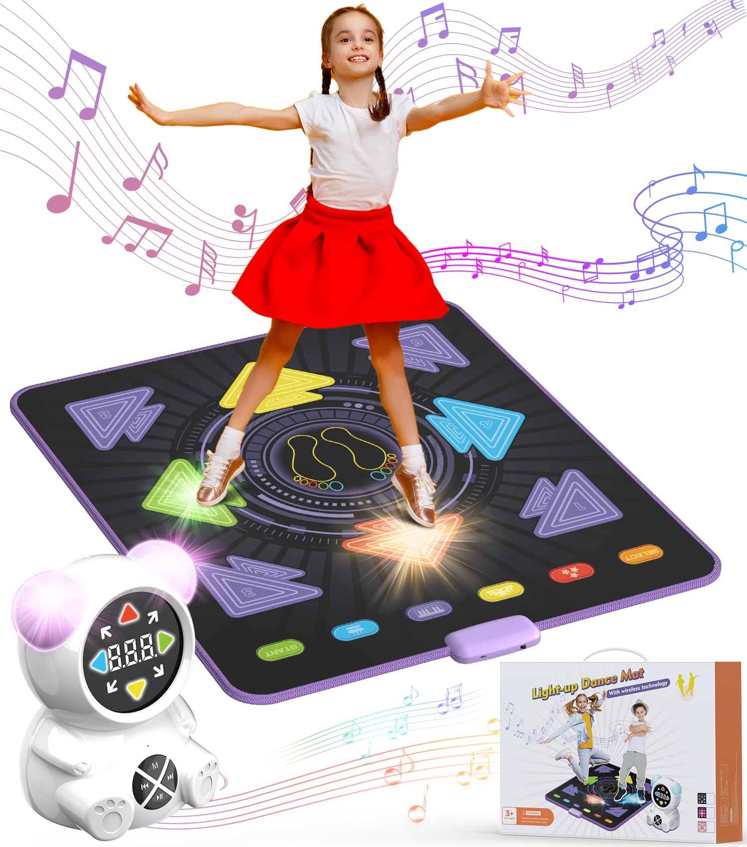 FWFX Tappetino da Ballo Giocattolo Ricaricabile