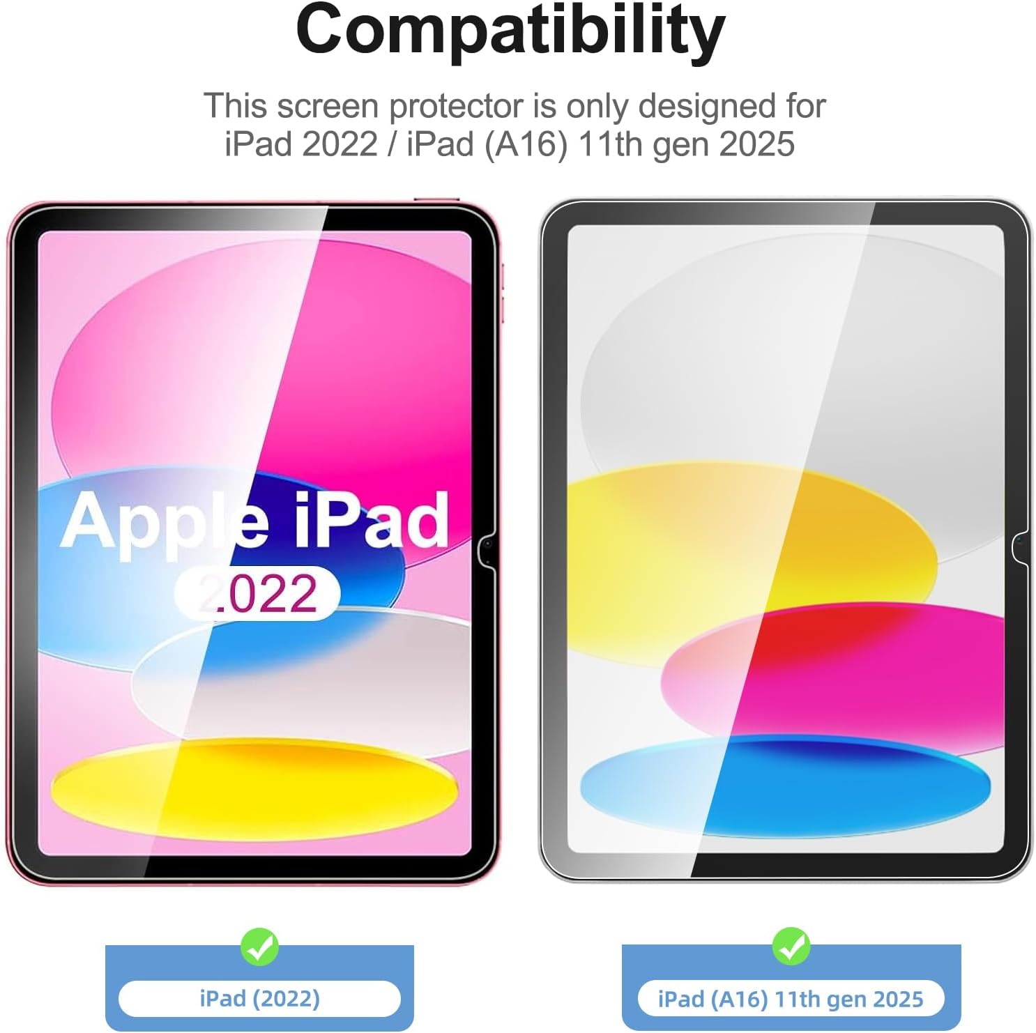 New'c 2 Pezzi Pellicola Protettiva per iPad 10.9" (2022) - immagine 2