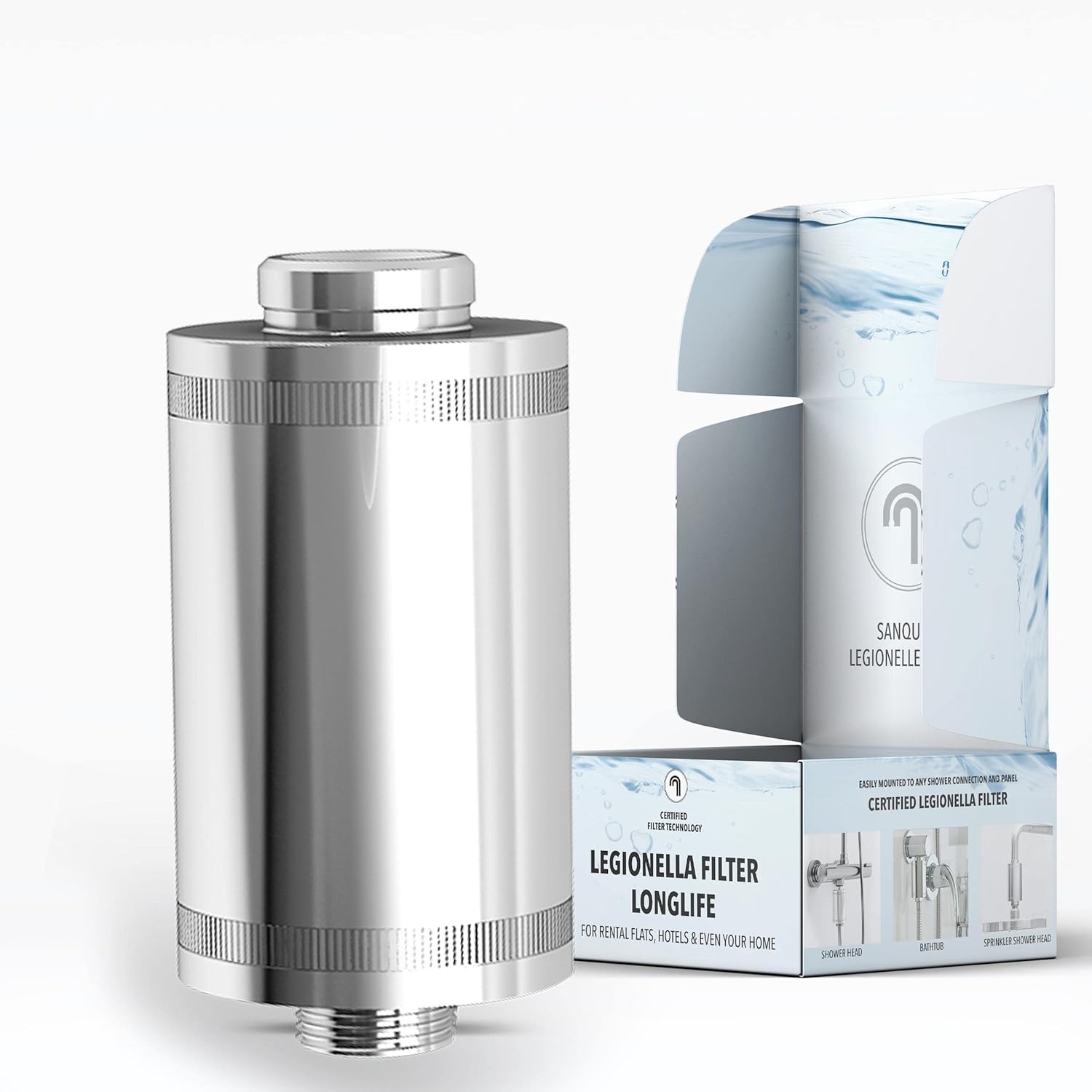 Filtro antilegionella LONGLIFE per doccia