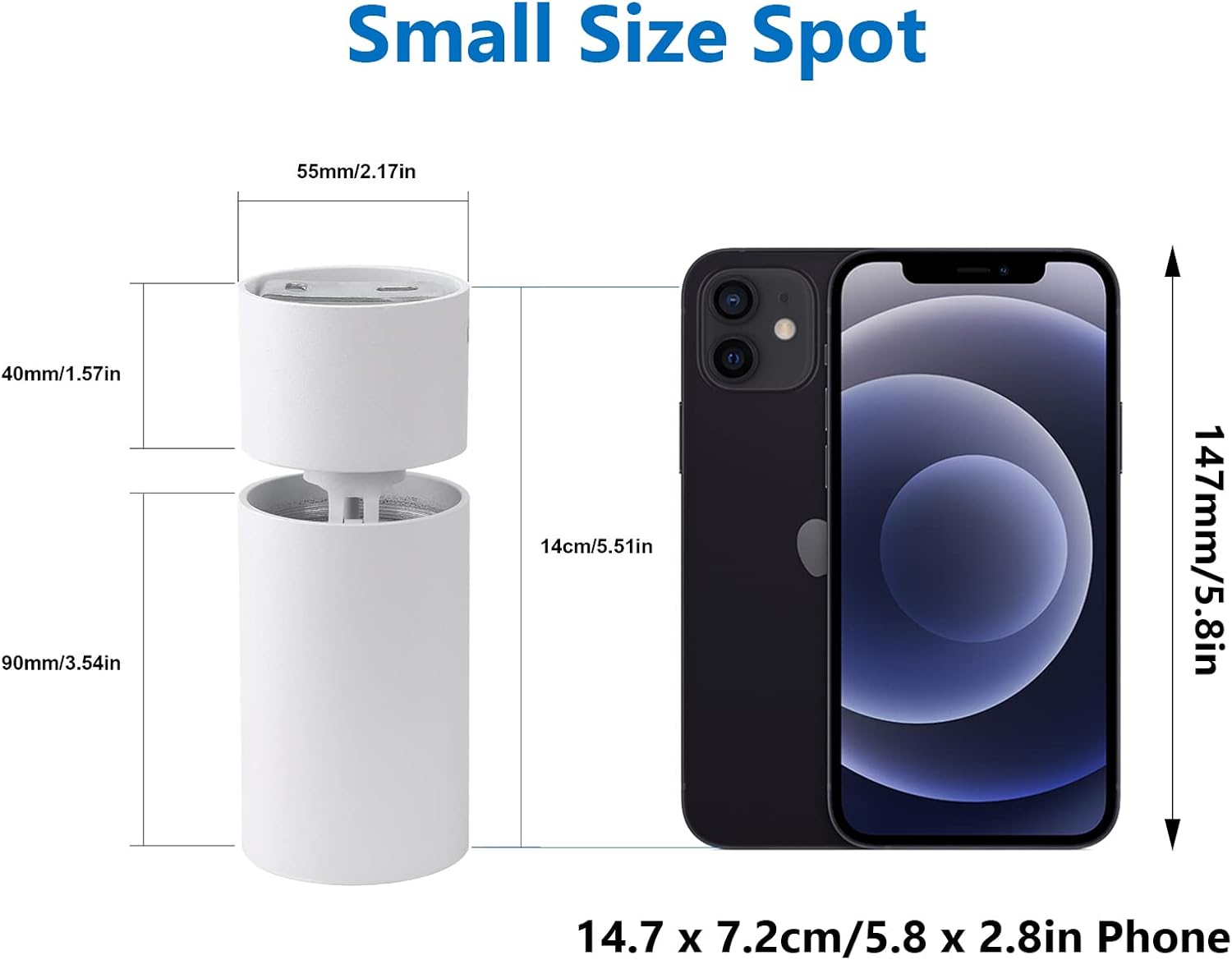 Klighten 2 Pcs Faretti a Soffitto Orientabili GU10 - immagine 4