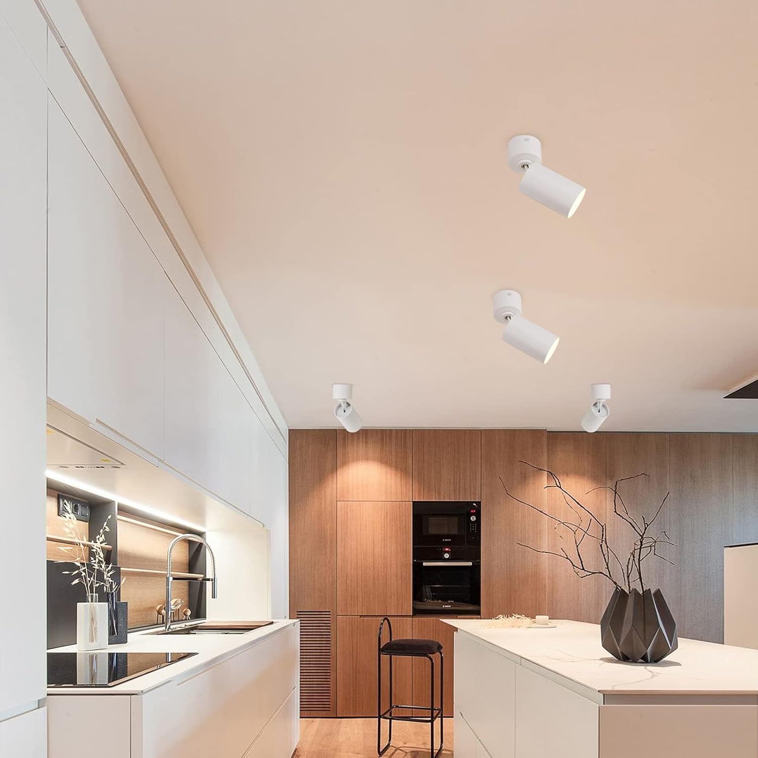 Klighten 2 Pcs Faretti a Soffitto Orientabili GU10 - immagine 6