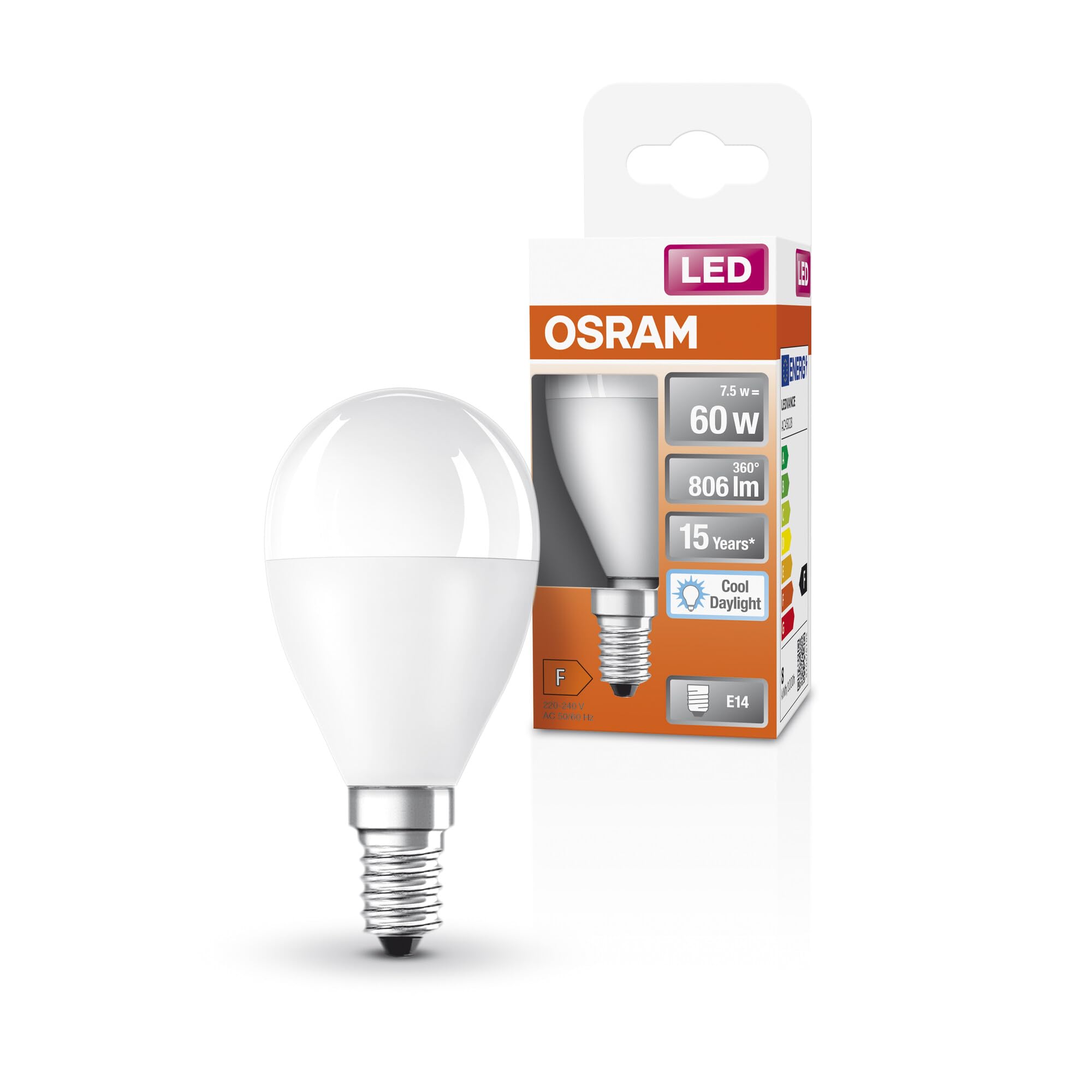 Osram Lampada LED Classic P60 Star E14 6500K (6 pezzi)
