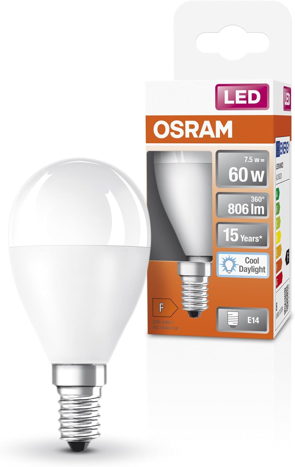 Osram Lampada LED Classic P60 Star E14 6500K (6 pezzi) - immagine 1