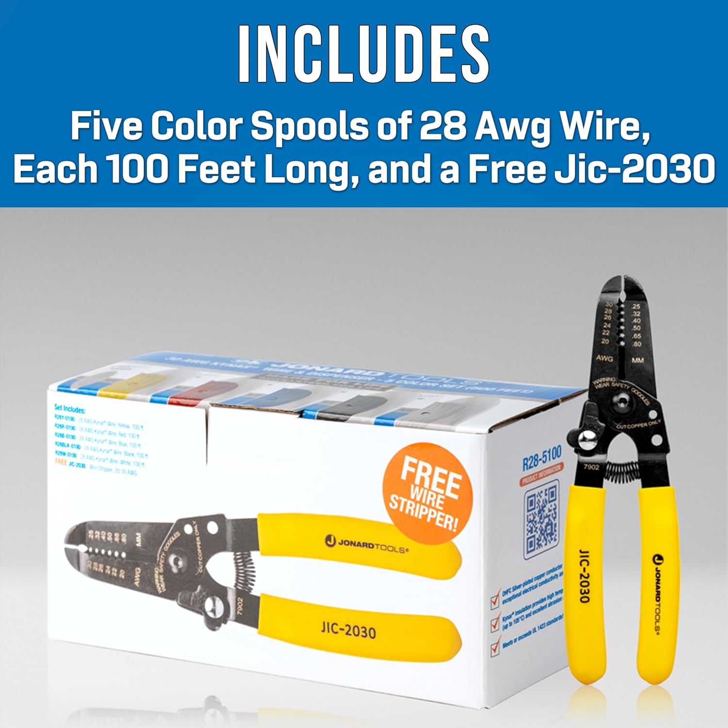 Jonard Tools R28-5100 Kynar Wire & Dispenser Box Set - immagine 2