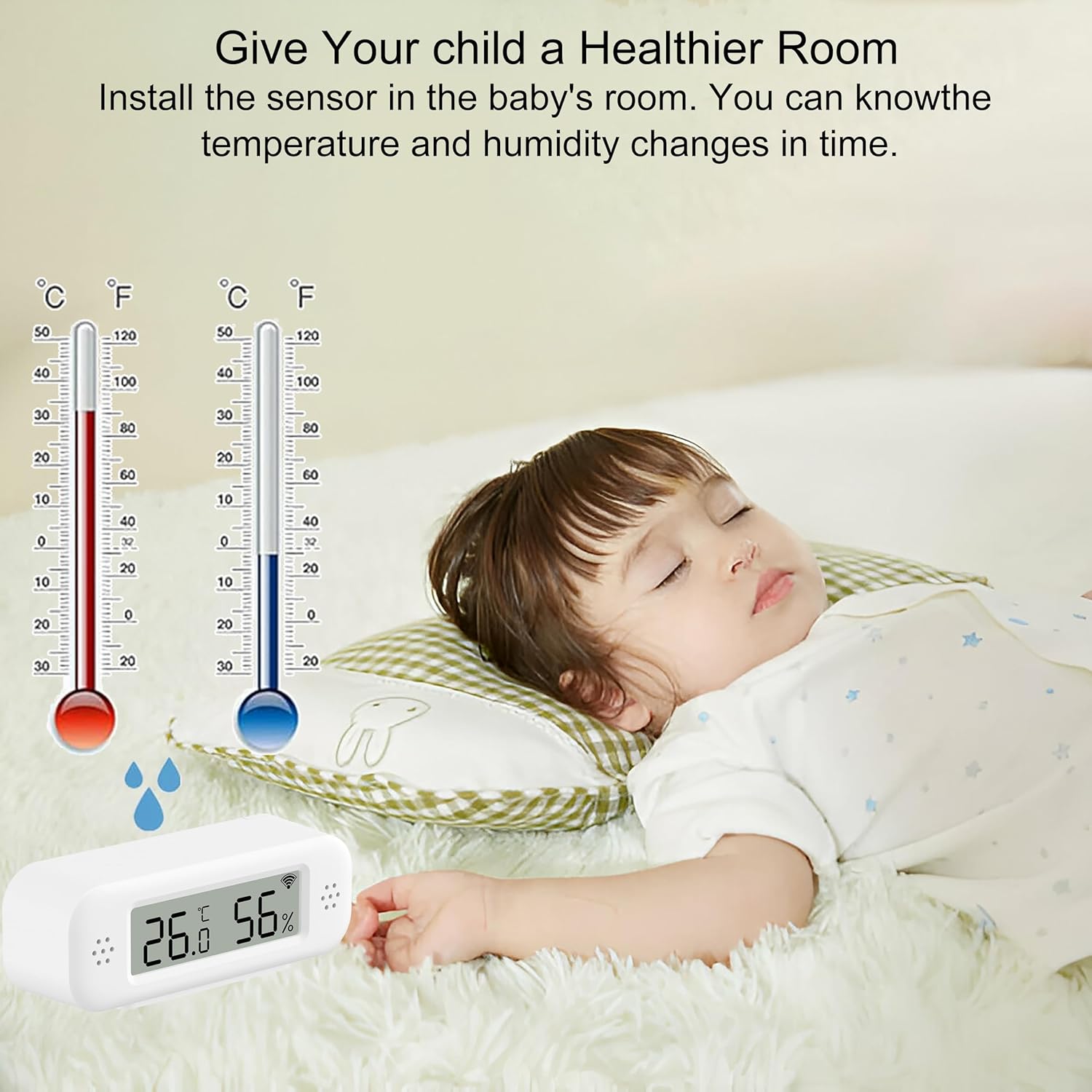 Comboss Termometro Igrometro WLAN Interno (4 pezzi) - immagine 2