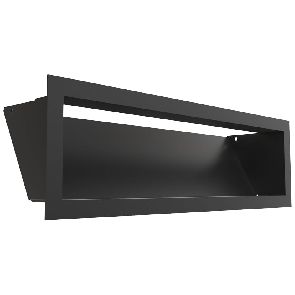 Kratki LUFT Griglia di ventilazione 12x40 cm, Nera