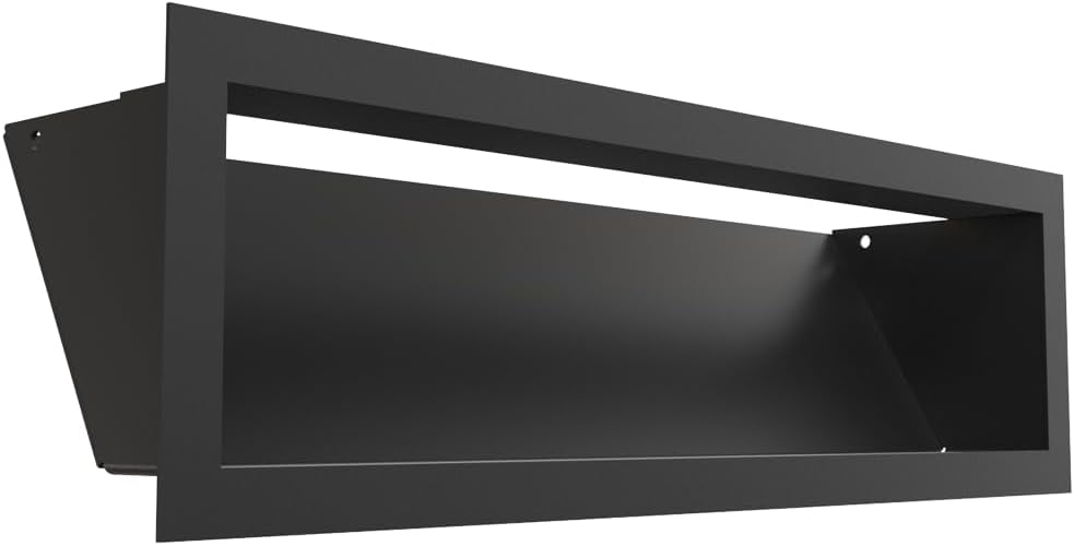 Kratki LUFT Griglia di ventilazione 12x40 cm, Nera - immagine 1