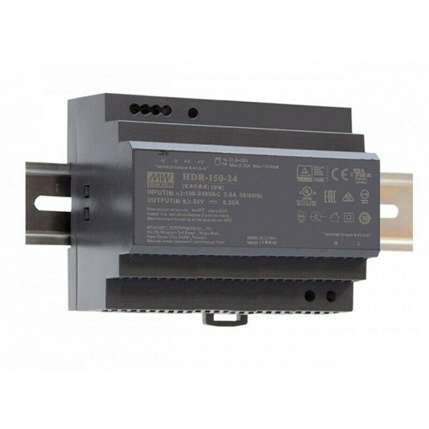 MEAN WELL HDR-150-12 135,6 W 12 V 11,3 A Alimentazione Din Rail DIN-RAIL
