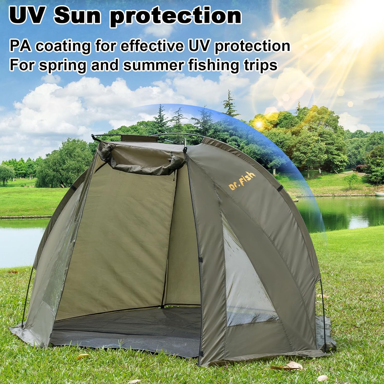 Dr.fish Tenda da Campeggio 1-2 Persone Ultra Leggera - immagine 5