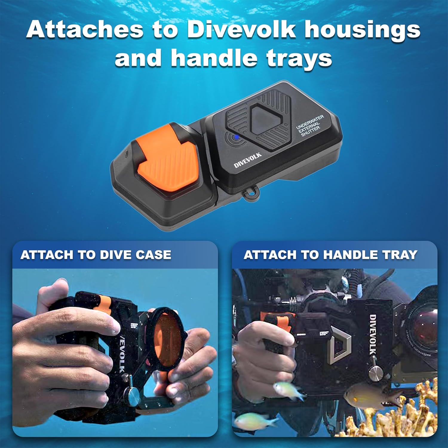 DIVEVOLK Otturatore esterno subacqueo per alloggiamento Seatouch 4 Max Plus - immagine 5