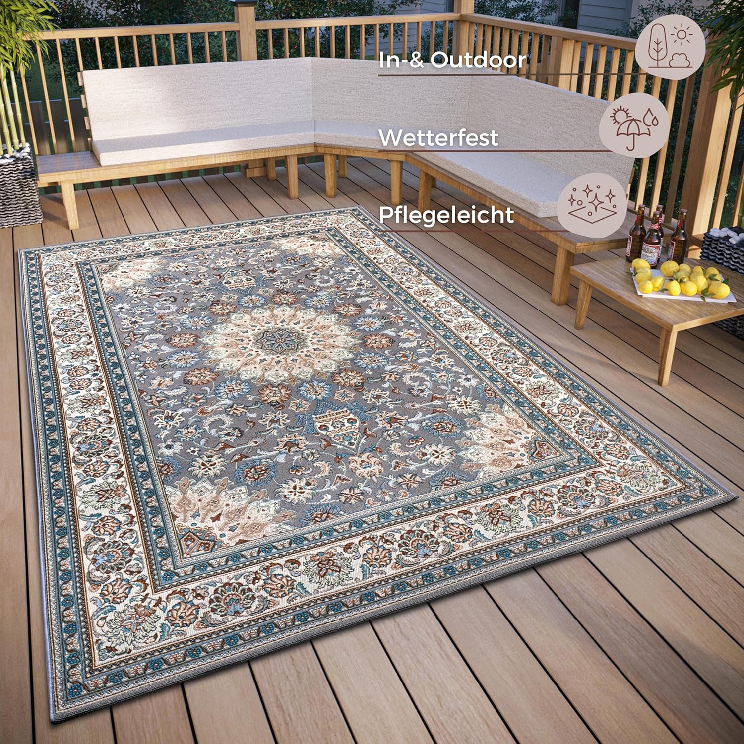 Hanse Home Kadi - Tappeto Orientale Interni/Esterni - immagine 2