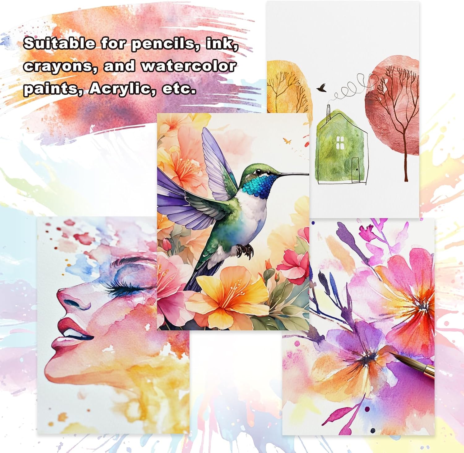 Patikil Carta Acquerello Cotone 140lb/300 GSM - immagine 3