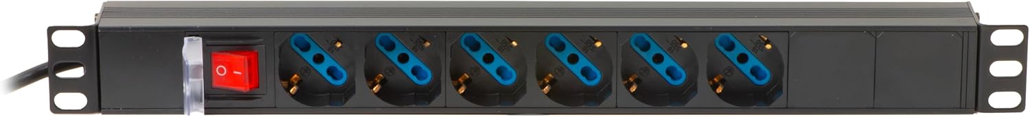 Link LK10059 - Multipresa 6 Posizioni Rack 19'' - immagine 4