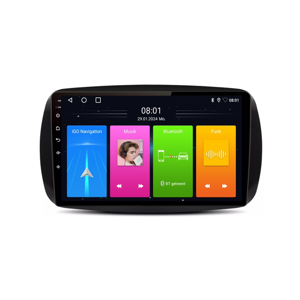 Navigatore GPS 9'' con CarPlay e Android+