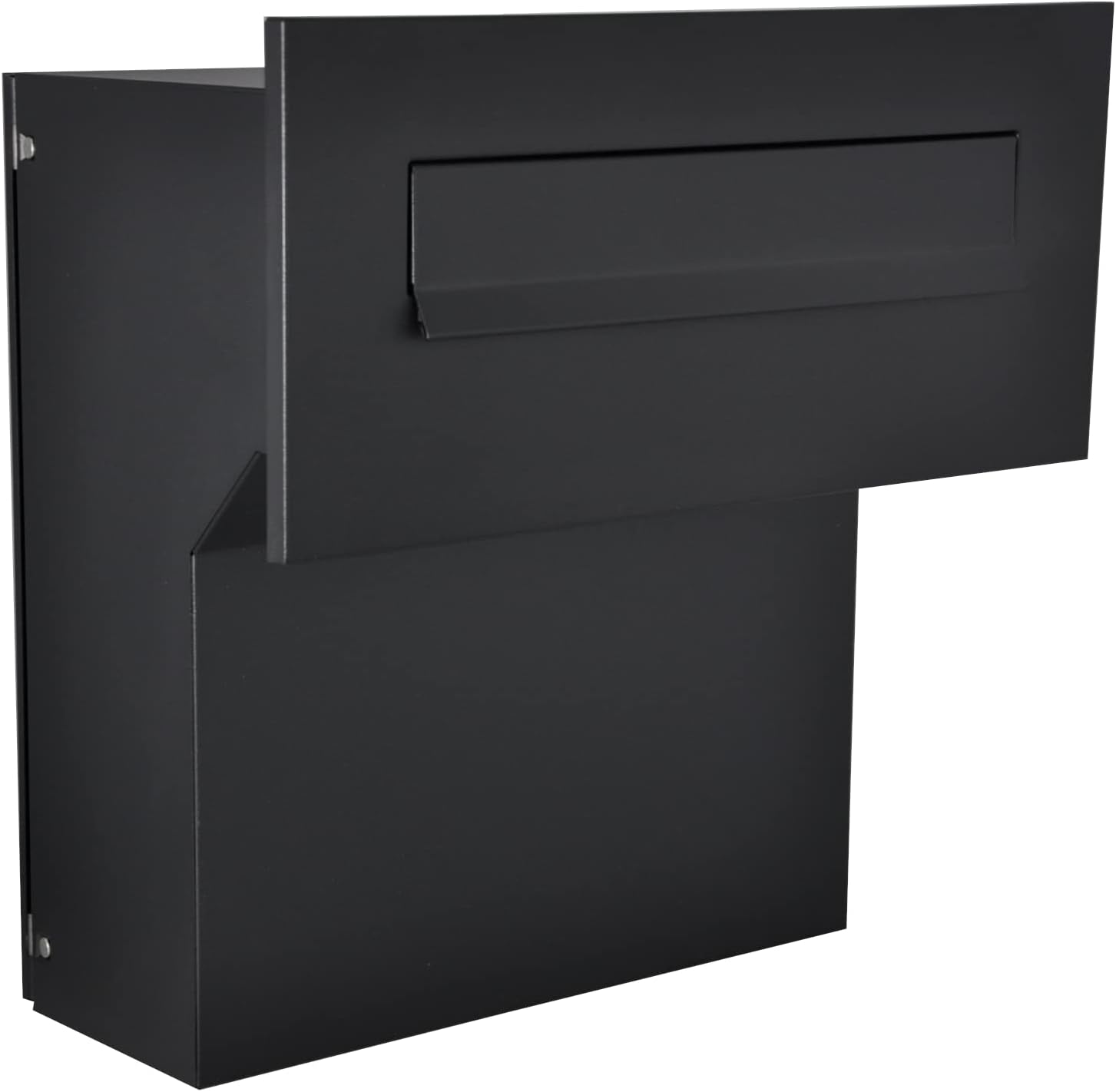 Cassetta delle Lettere ad Incasso Nera Opaca C4 - immagine 1