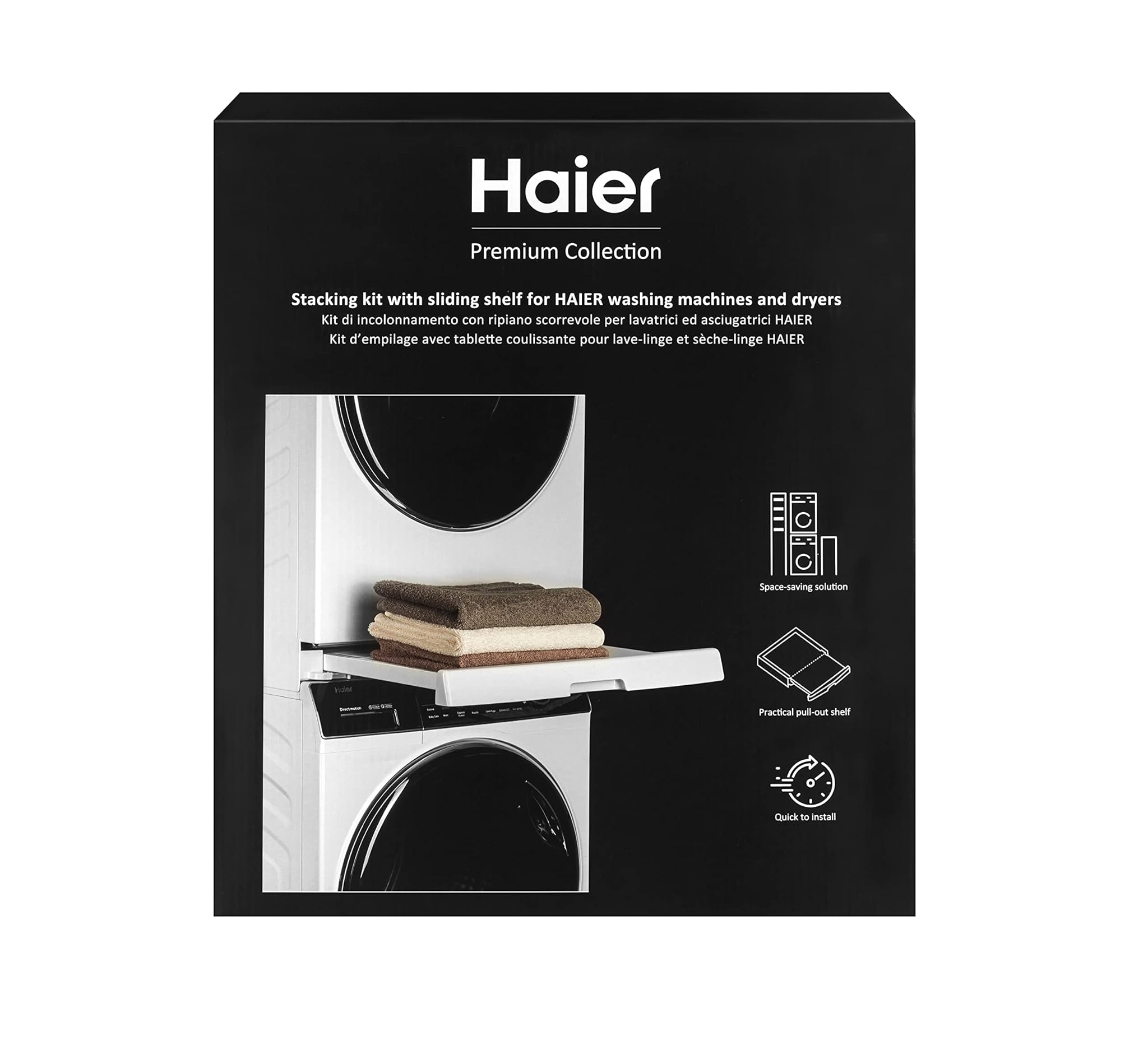 Haier Kit Impilabile Universale con Ripiano Scorrevole
