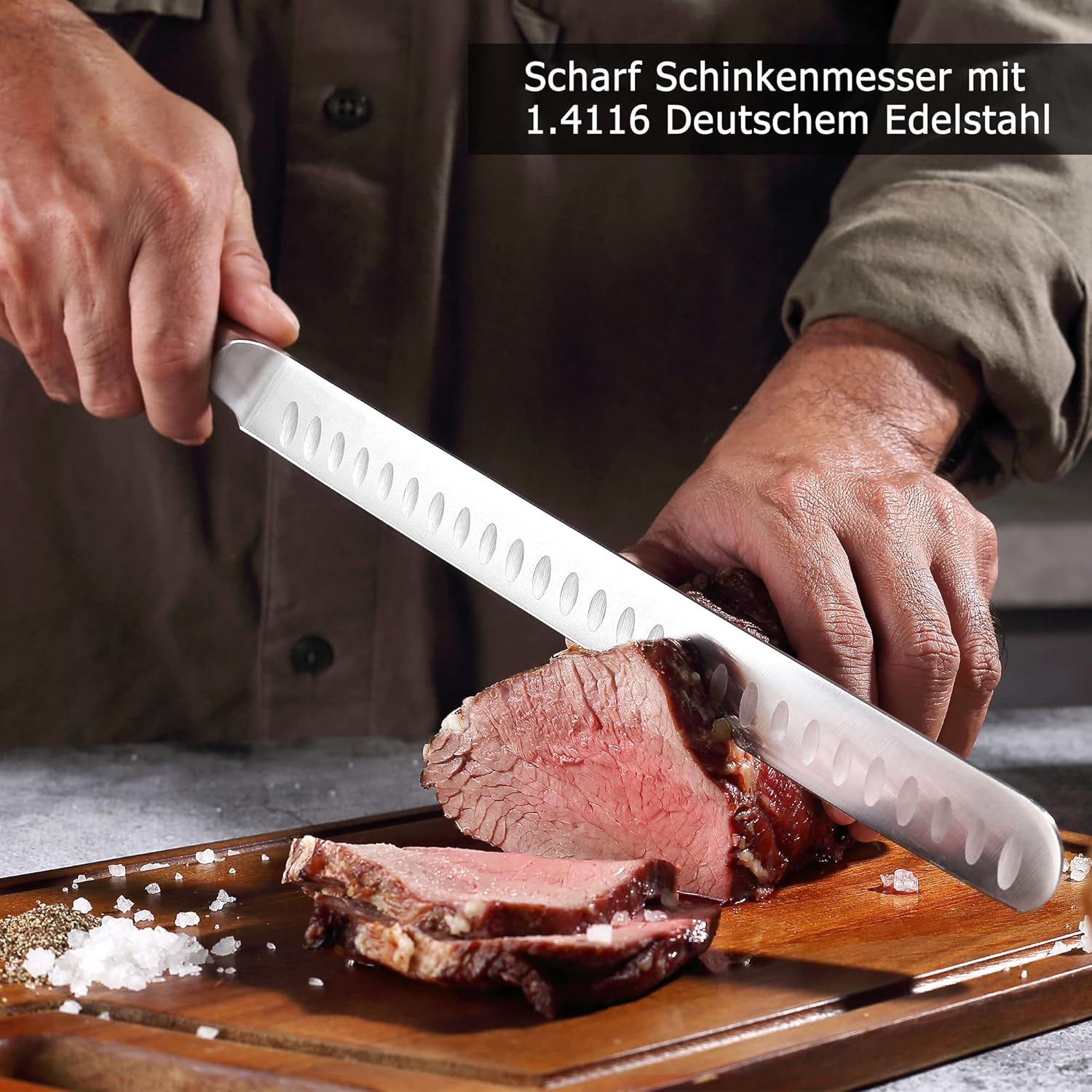 Paudin Cutluxe Coltello da Prosciutto Professionale 30cm - immagine 4