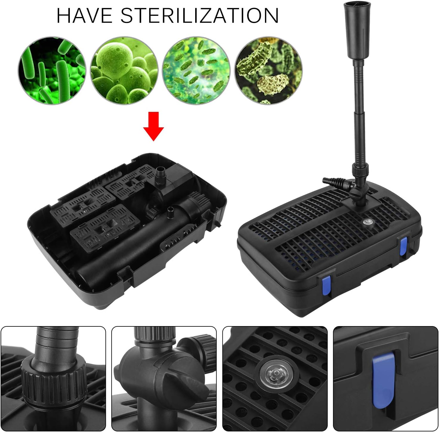 Forever Speed 4 in 1 - Pompa per Fontana con Filtro - immagine 4