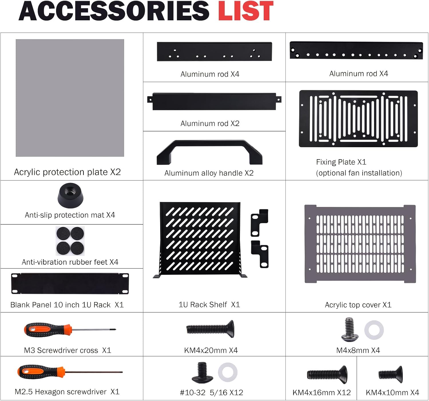 Geeekpi DeskPi RackMate T0 - Armadio Rack 4U Nero - immagine 2
