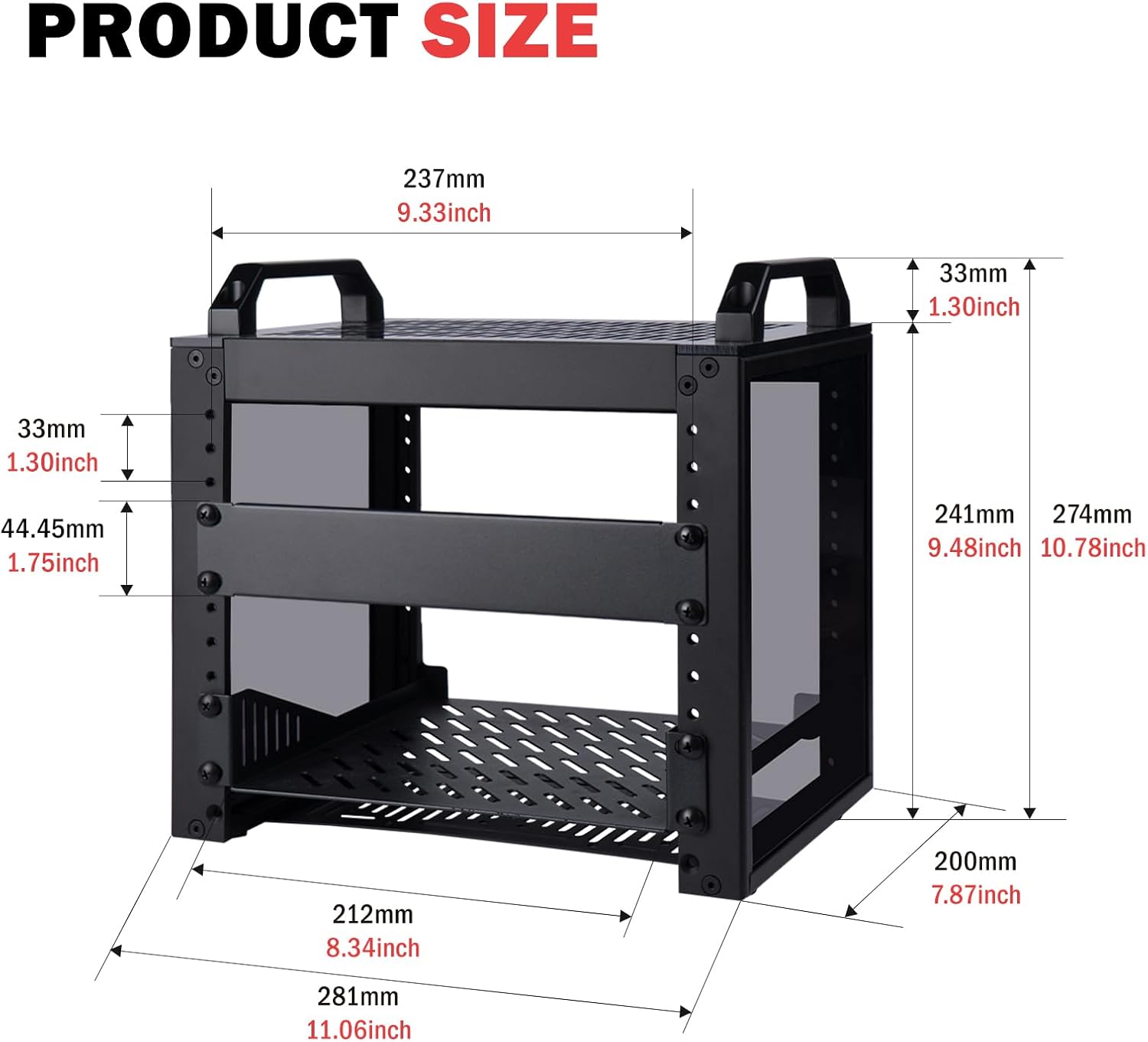 Geeekpi DeskPi RackMate T0 - Armadio Rack 4U Nero - immagine 3