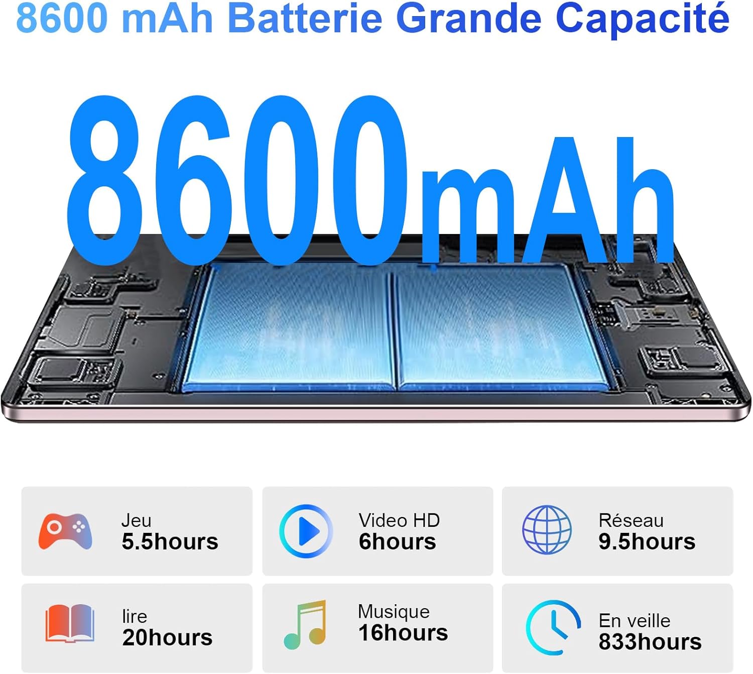 Aocwei X800 Tablet Android 13 da 11 Pollici 2K - immagine 4