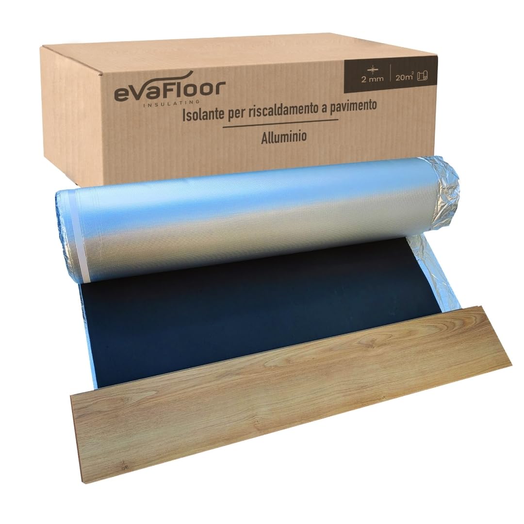 Evafloor Pack 2 Sottopavimento Laminato Radiante in Alluminio
