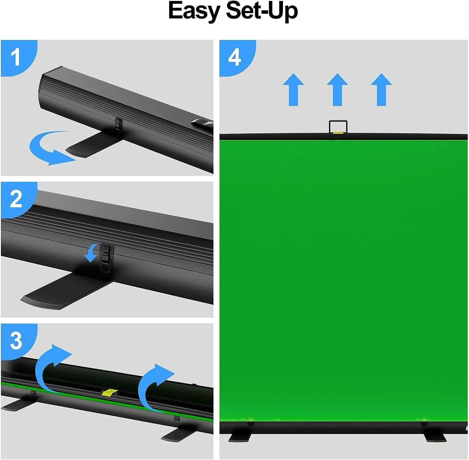 EMART Green Screen 155x200cm con Supporto - immagine 6