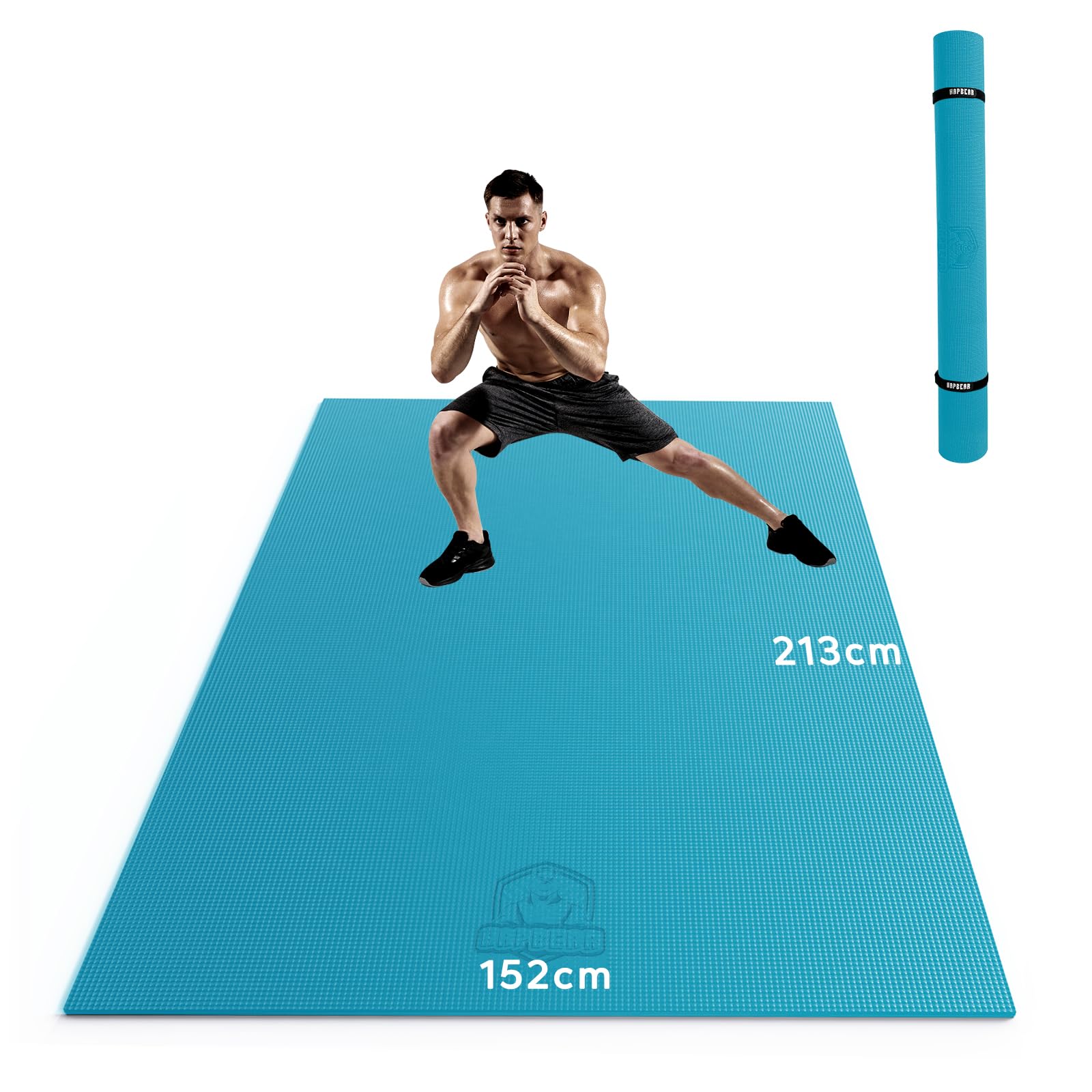 Hapbear Tappetino Esercizi Extra Large 8mm Antiscivolo