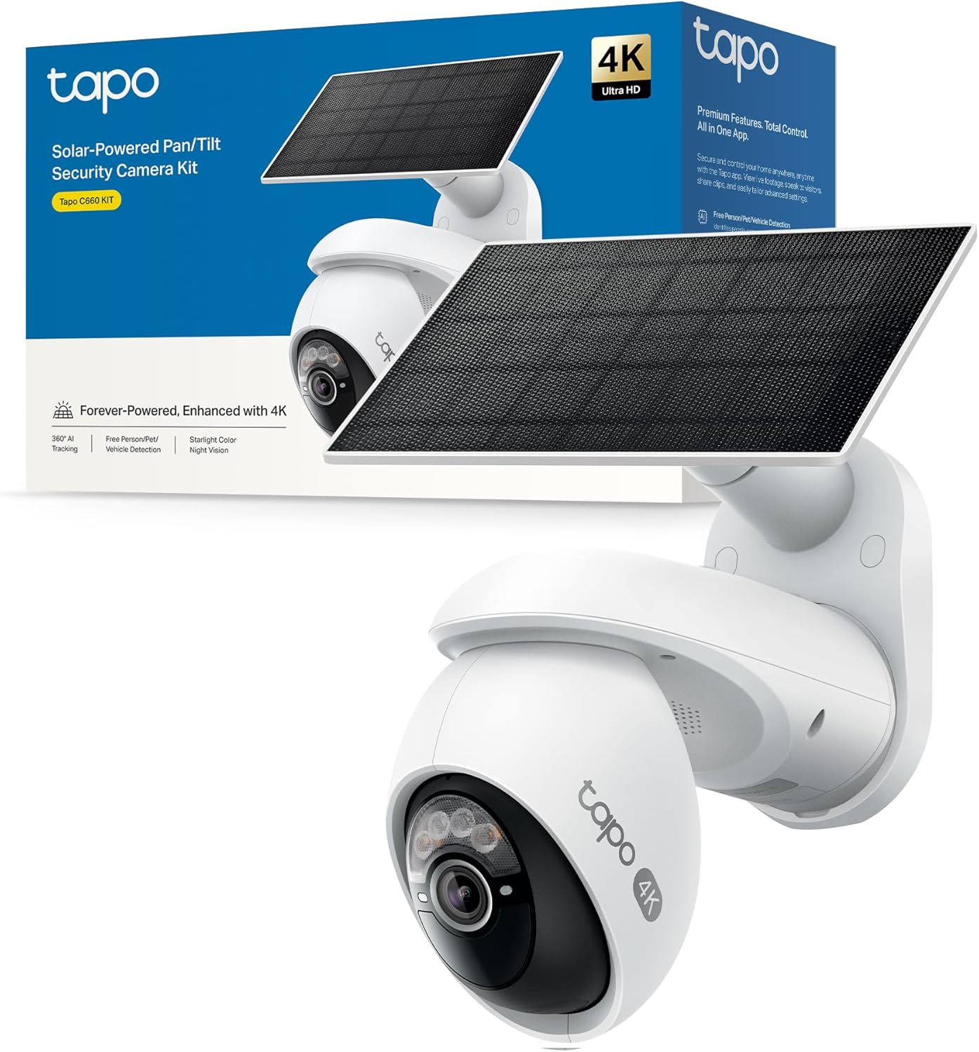 Tapo C660 KIT 4K 8MP Telecamera Pannello Solare - immagine 1