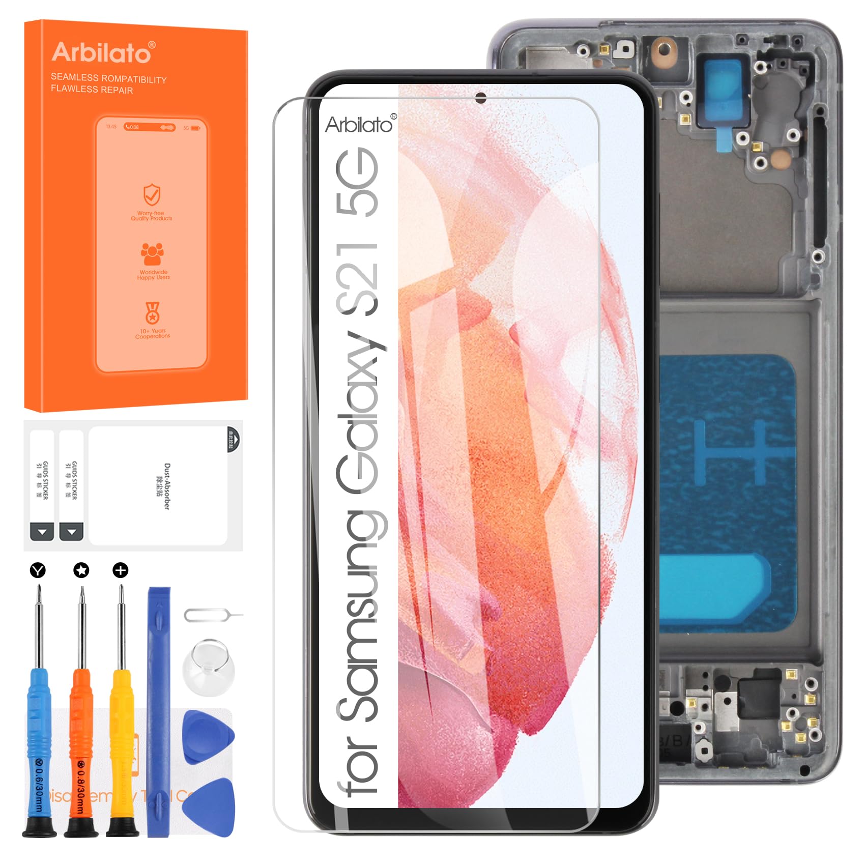 Arbilato Display LCD per Samsung Galaxy S21 5G G991