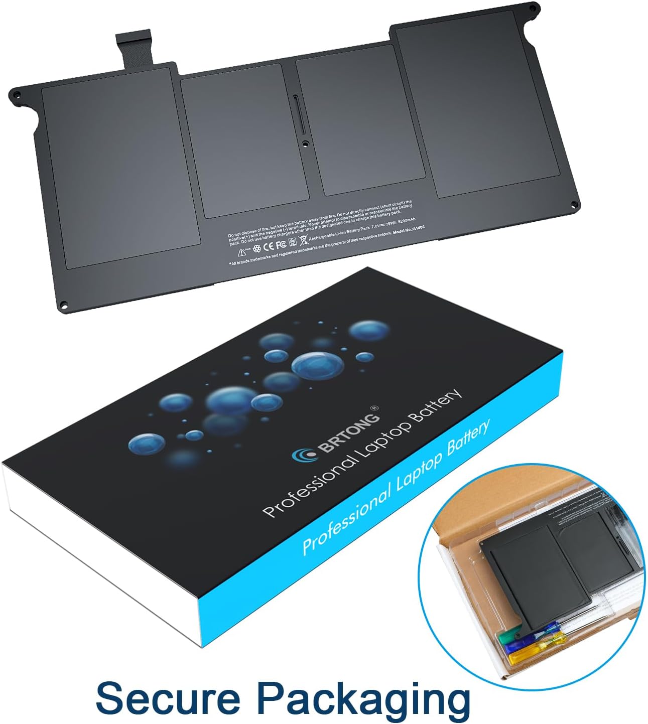 Batteria A1465 A1370 A1406 per MacBook Air 11" (7.6V 39Wh) - immagine 3