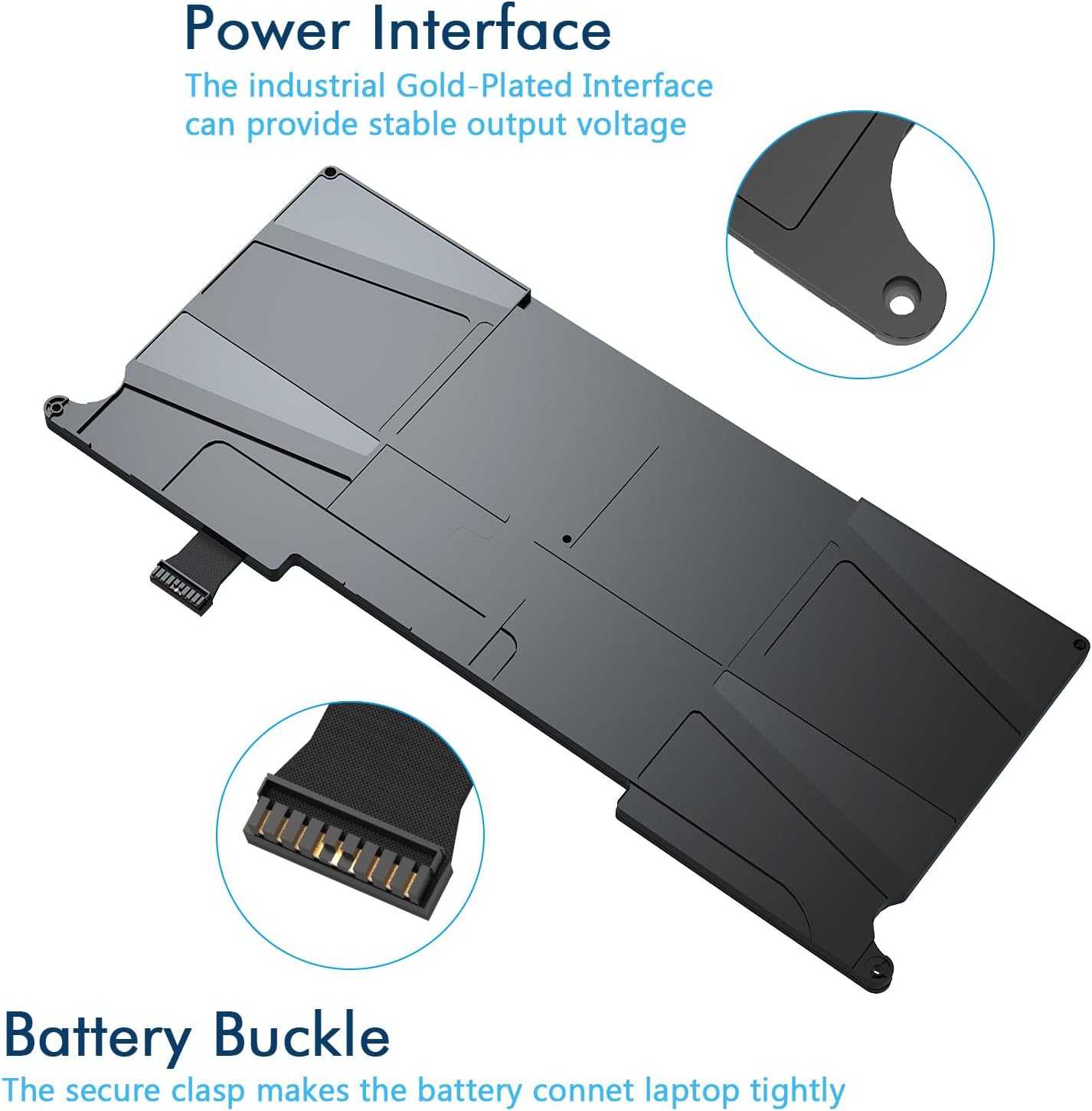 Batteria A1465 A1370 A1406 per MacBook Air 11" (7.6V 39Wh) - immagine 5