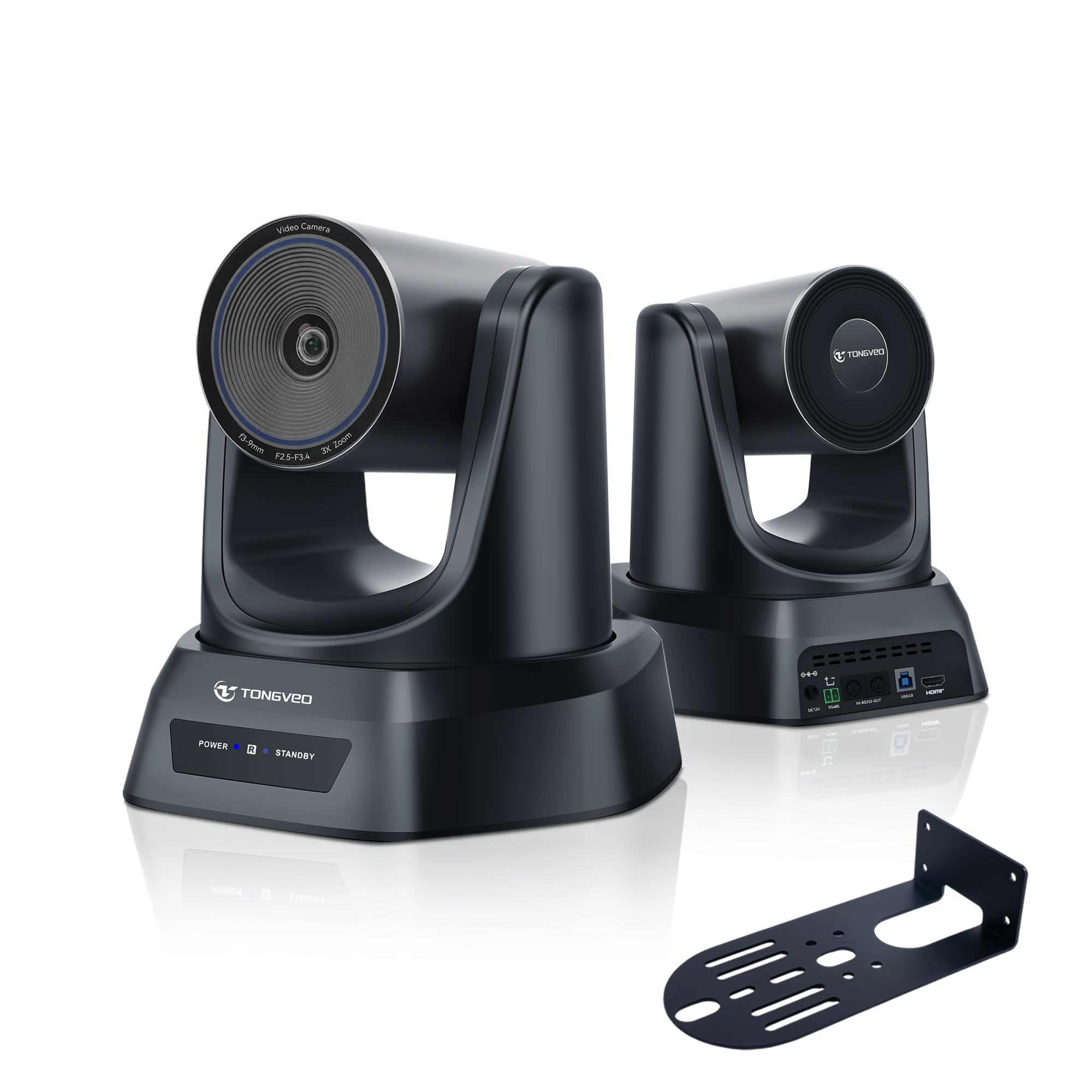 Tongveo Telecamera PTZ AI 3x Zoom con Auto-Tracking