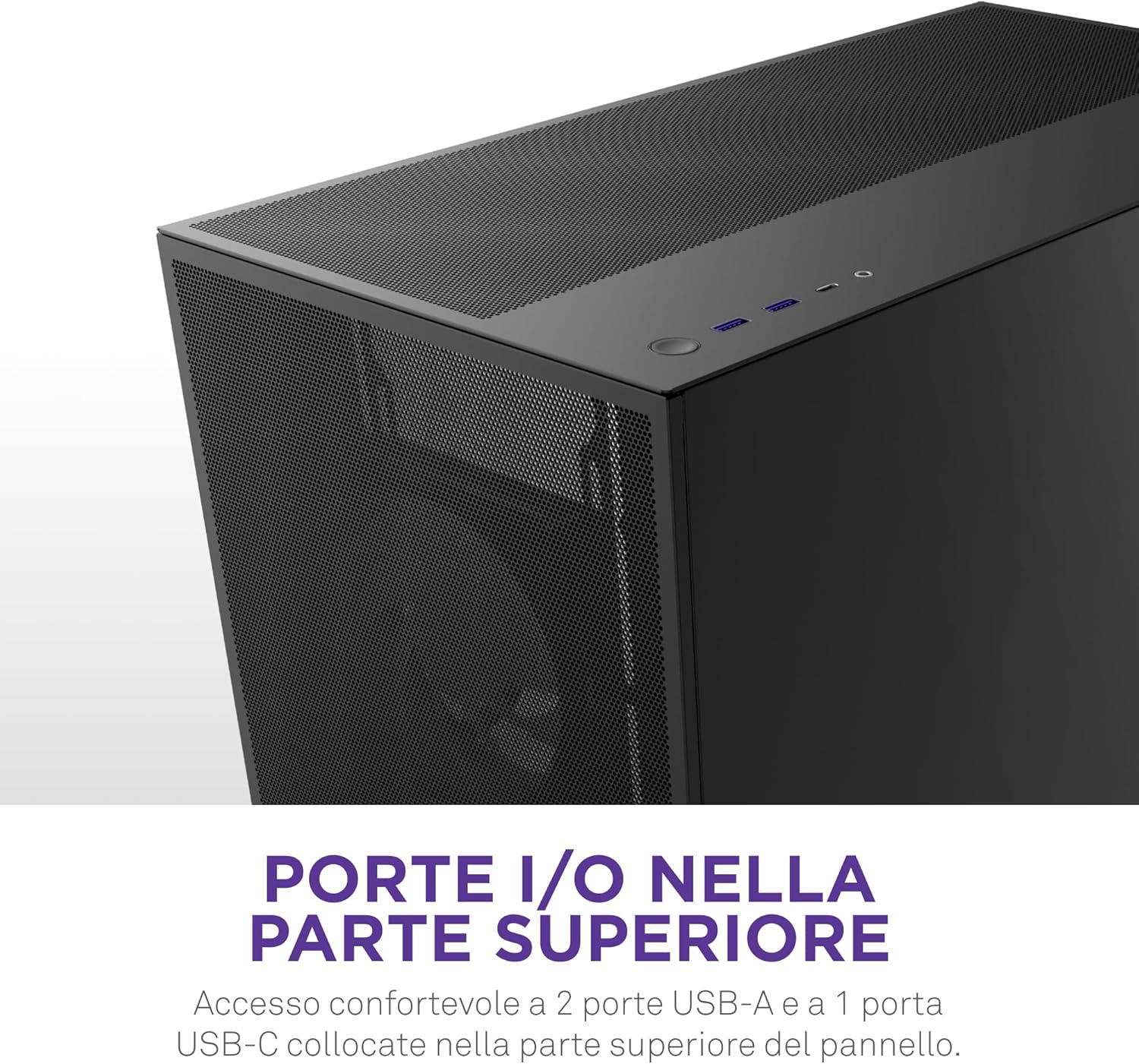 Nzxt H7 Flow RGB - Case Airflow ATX Mid-Tower, Nero - immagine 8