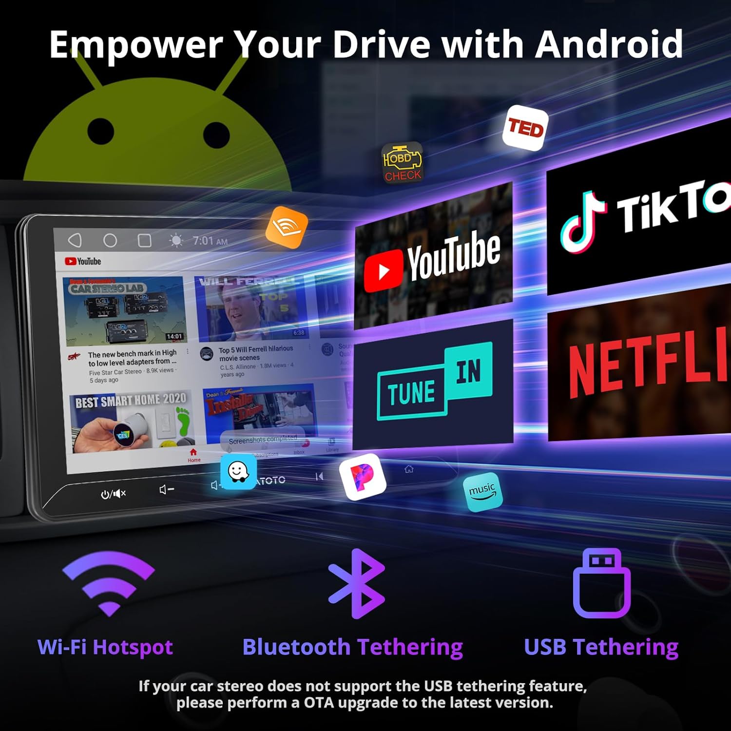 Atoto A5L Autoradio 2 Din Android 10" Touchscreen - immagine 3