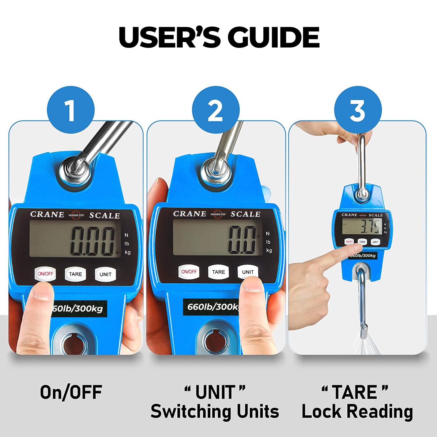 Bilancia a Sospensione Digitale 300Kg Professionale - immagine 2