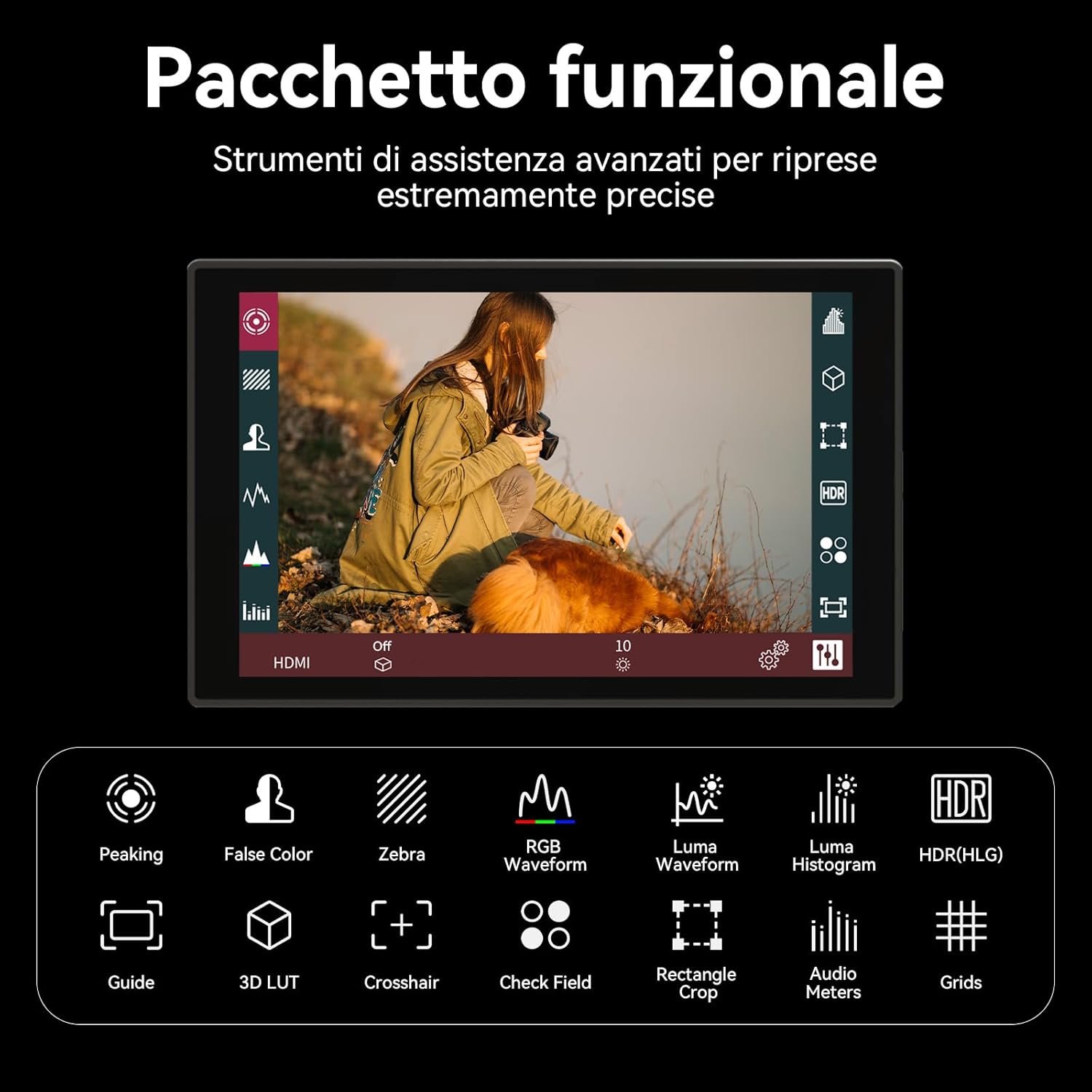 Portkeys HD7T - Monitor da Campo 7" Touchscreen - immagine 10