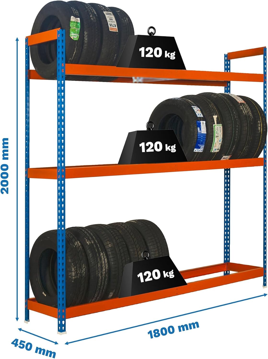 SimonRack Scaffale per Pneumatici Simonauto 2000x1800x450mm - immagine 2