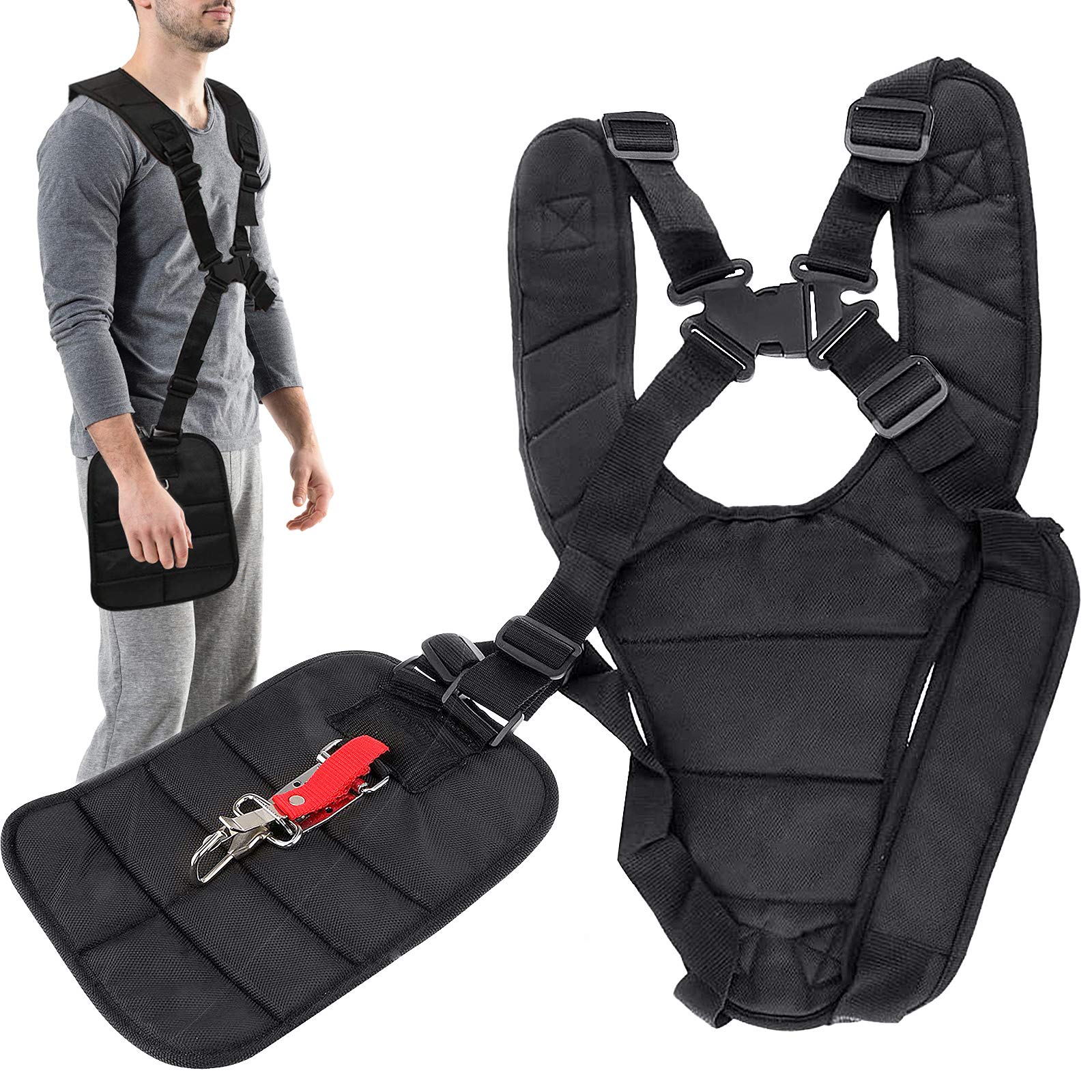 Rlongtou Cinghia Decespugliatore Comfort Doppia Tracolla