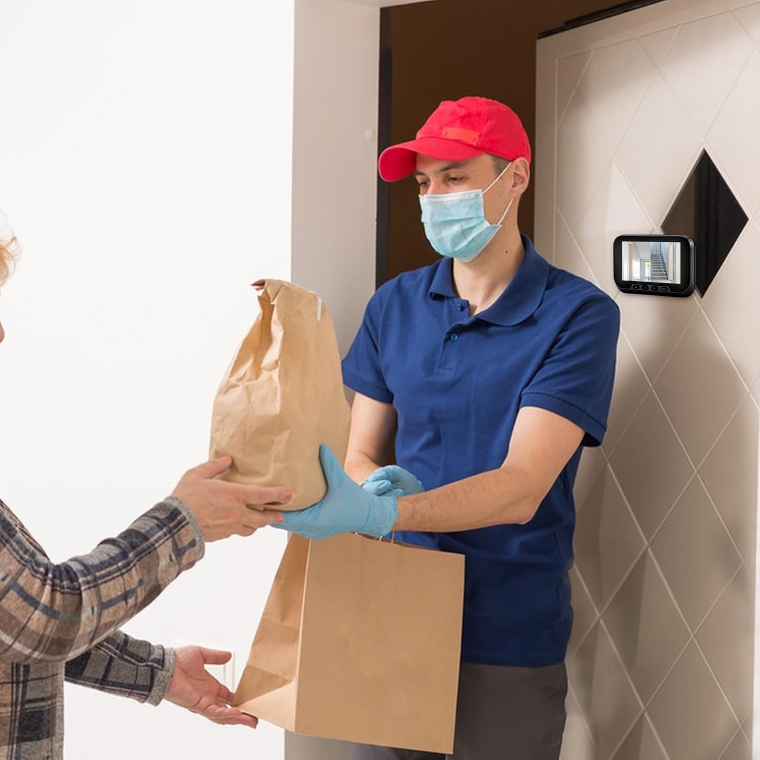 Matybobe Videocitofono con Display LCD 4,5 pollici - immagine 7