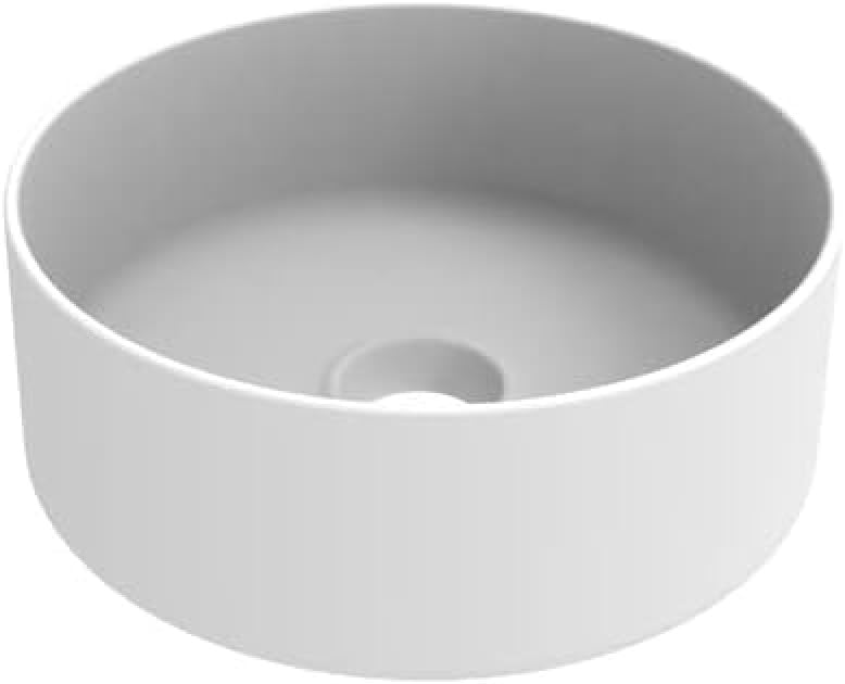 Ercos Lavabo D'appoggio Rotondo in Ceramica