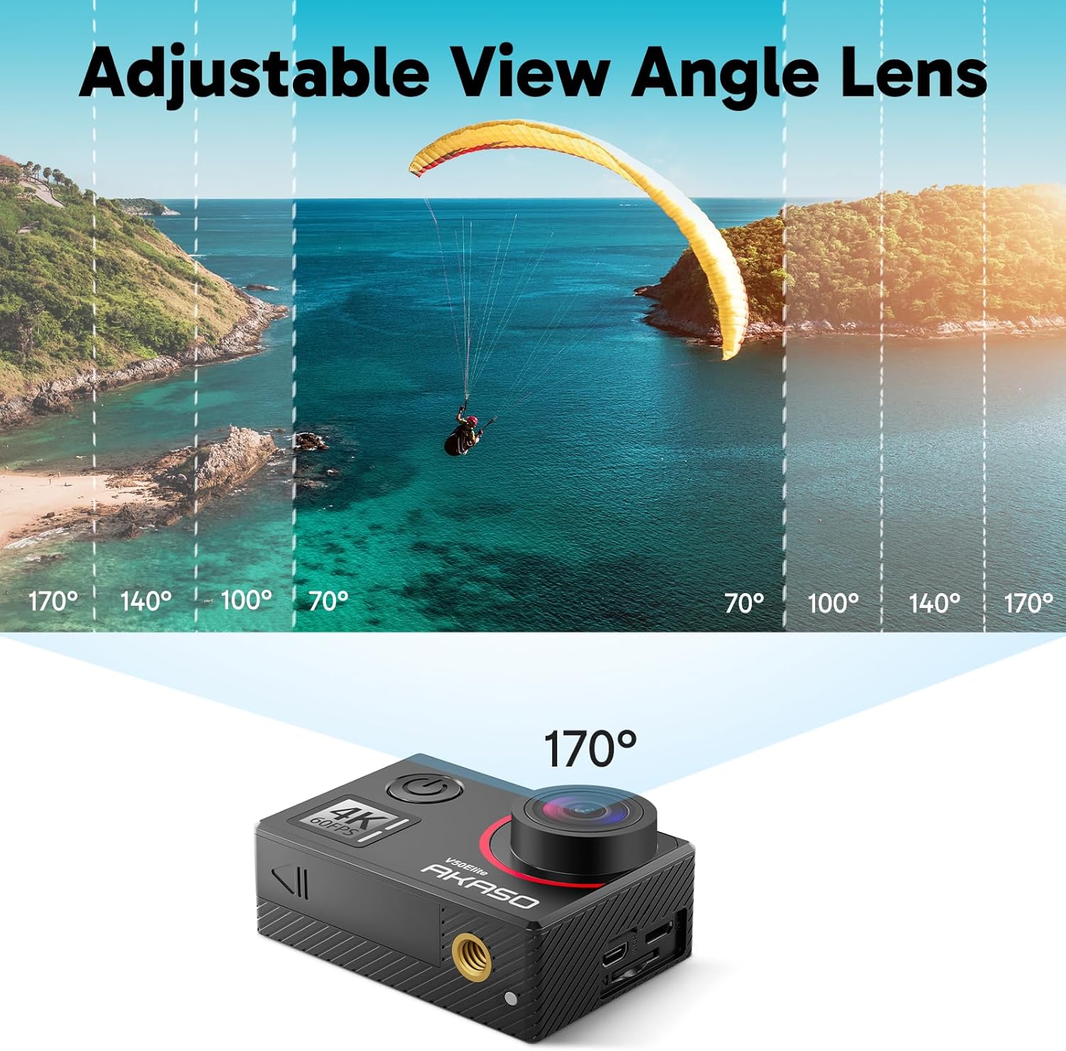 Akaso V50 Elite Action Cam 4K/60FPS 20MP WiFi - immagine 6